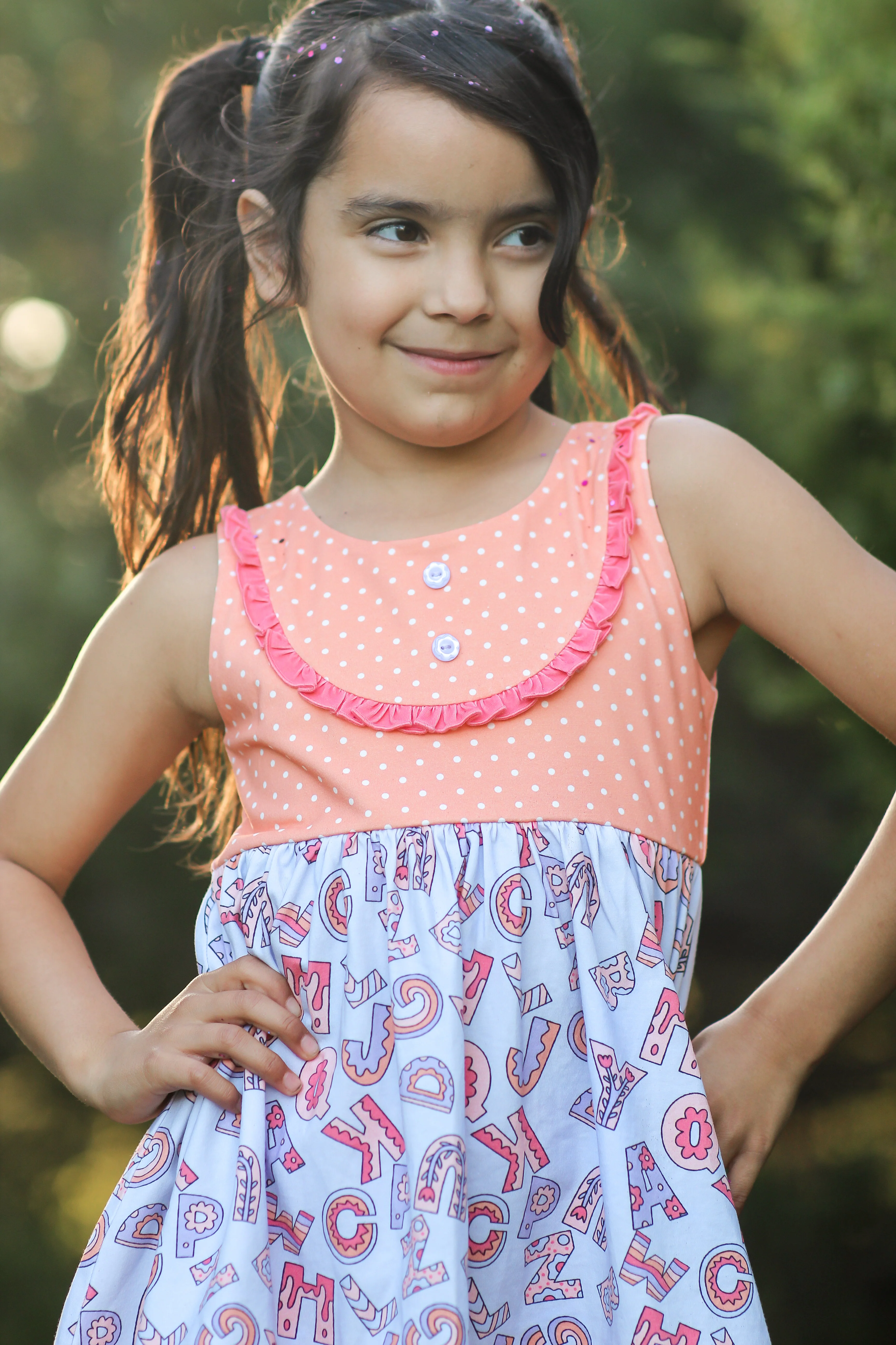 Alphabet Parade Bib Dress - Image 3