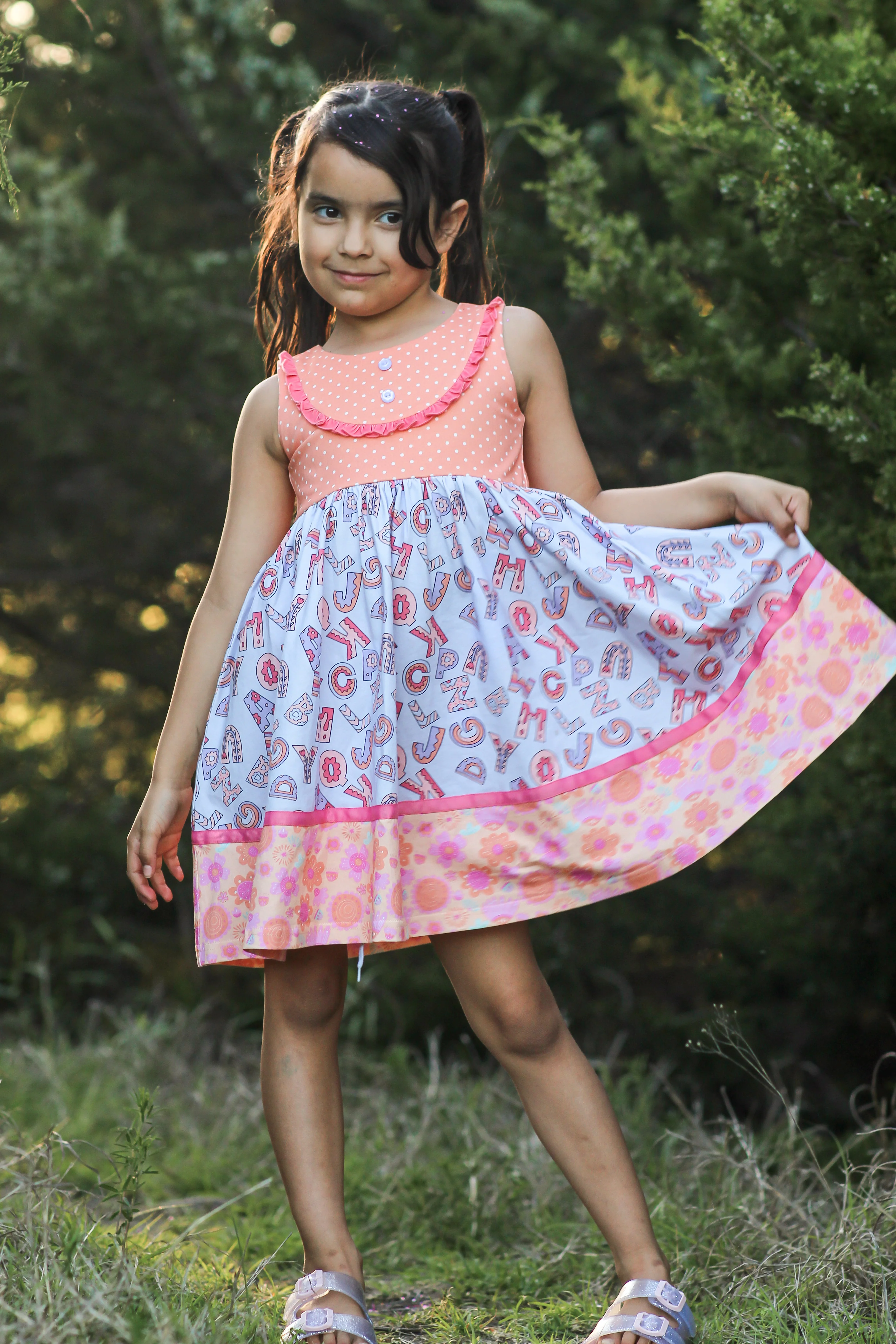 Alphabet Parade Bib Dress - Image 4