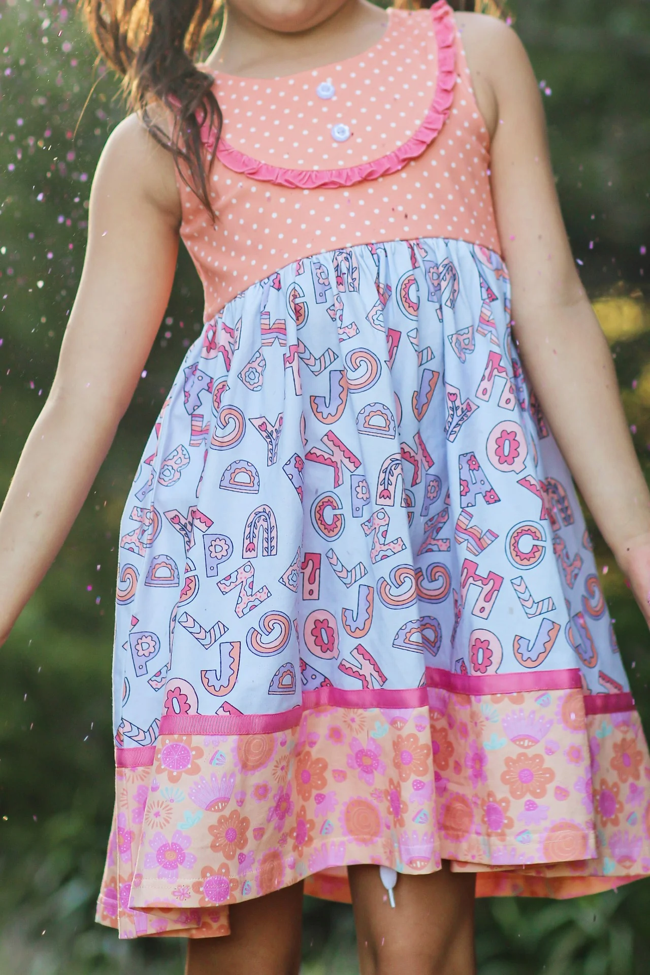 Alphabet Parade Bib Dress - Image 5