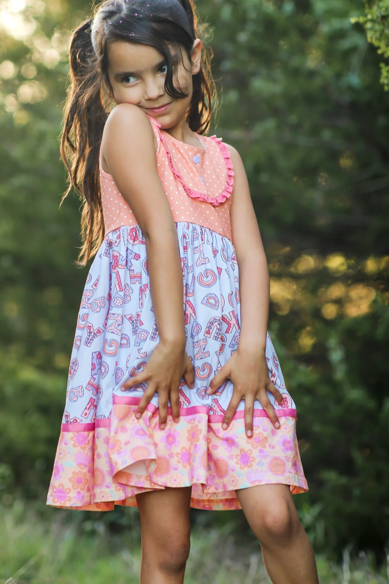Alphabet Parade Bib Dress - Image 8