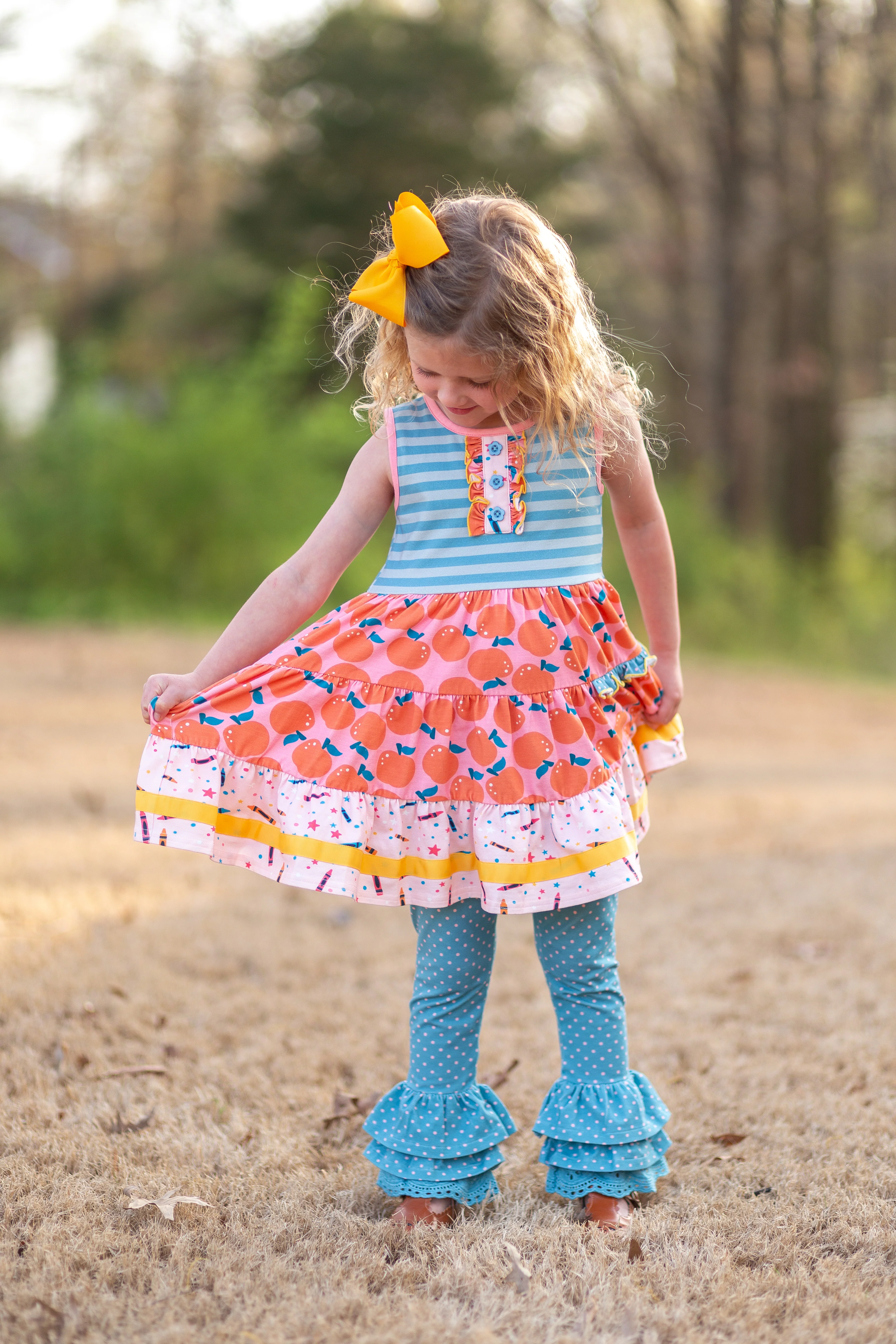 Apple of My Eye Button Dress - Image 10