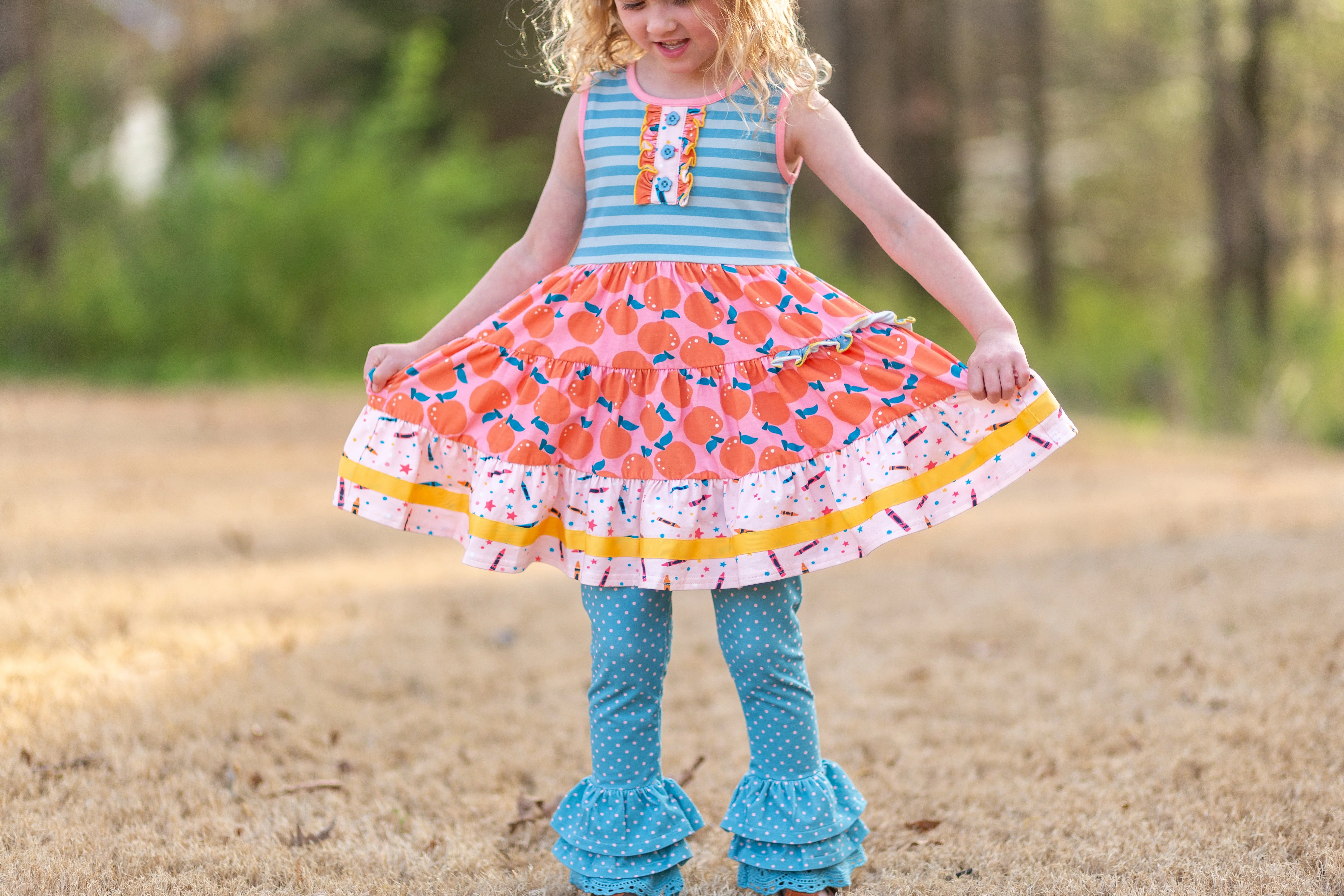 Apple of My Eye Button Dress - Image 11