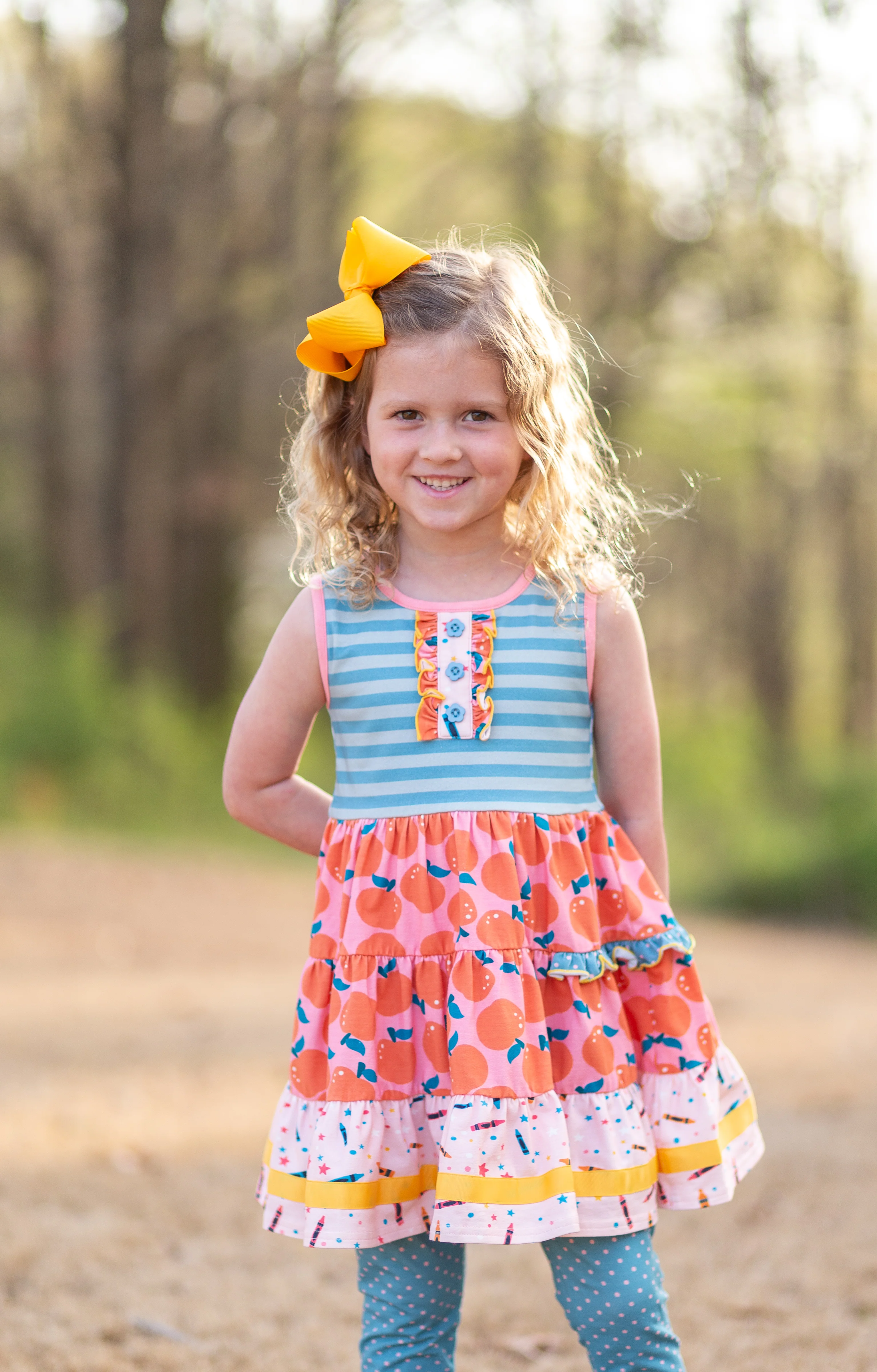 Apple of My Eye Button Dress - Image 8