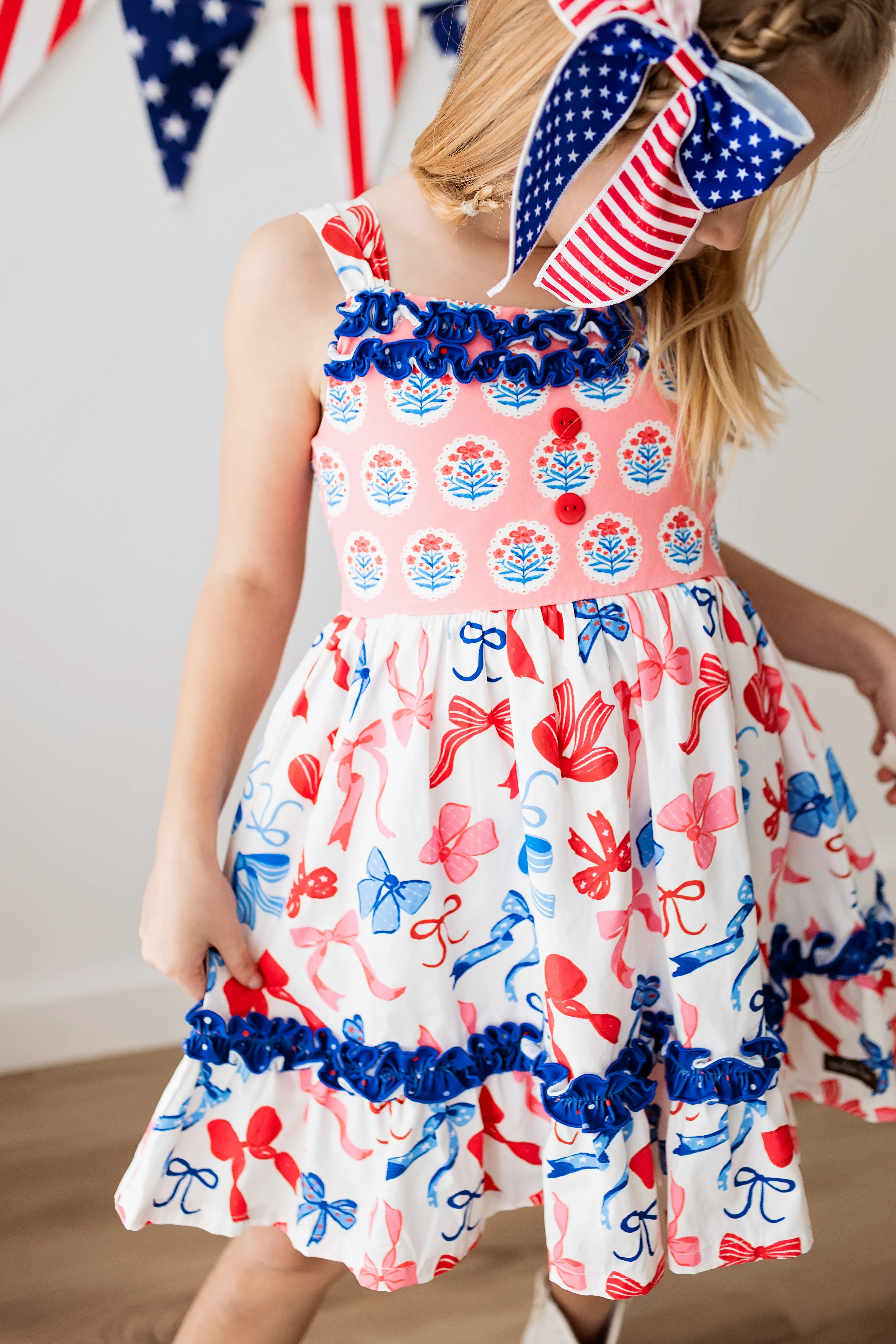 Bows Over America Button Dress - Image 8