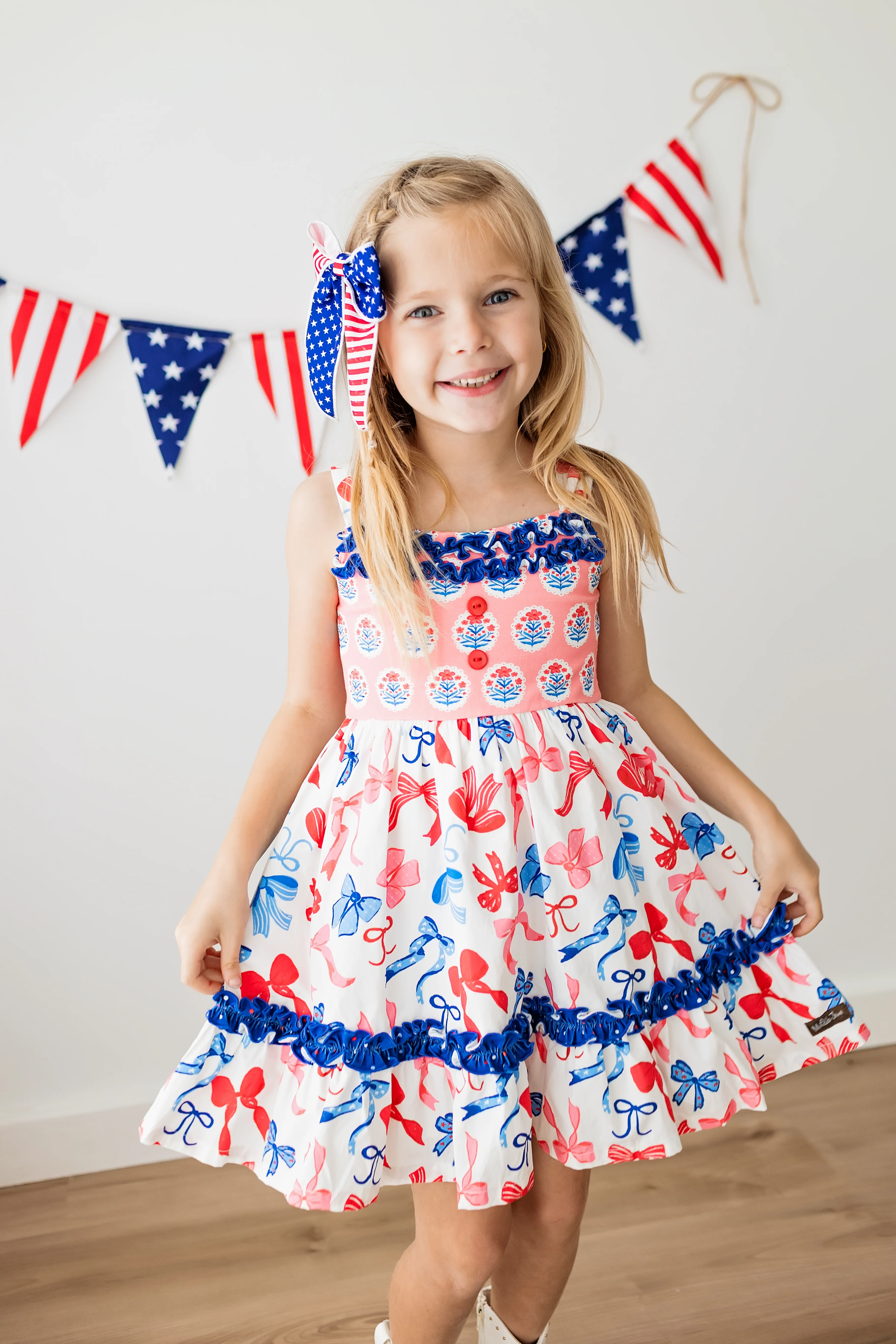Bows Over America Button Dress - Image 9
