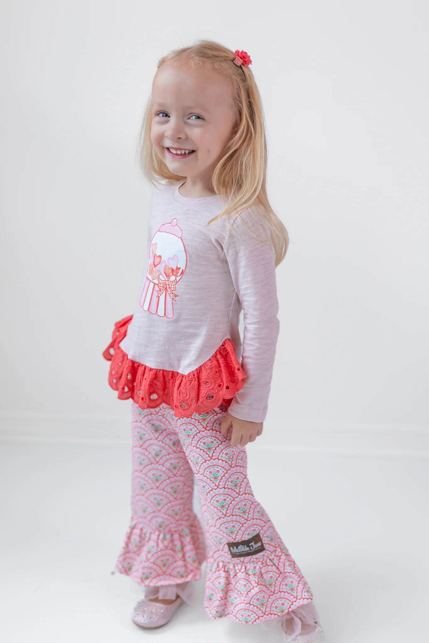 Bubblegum Kisses Ruffle Tee - Image 8