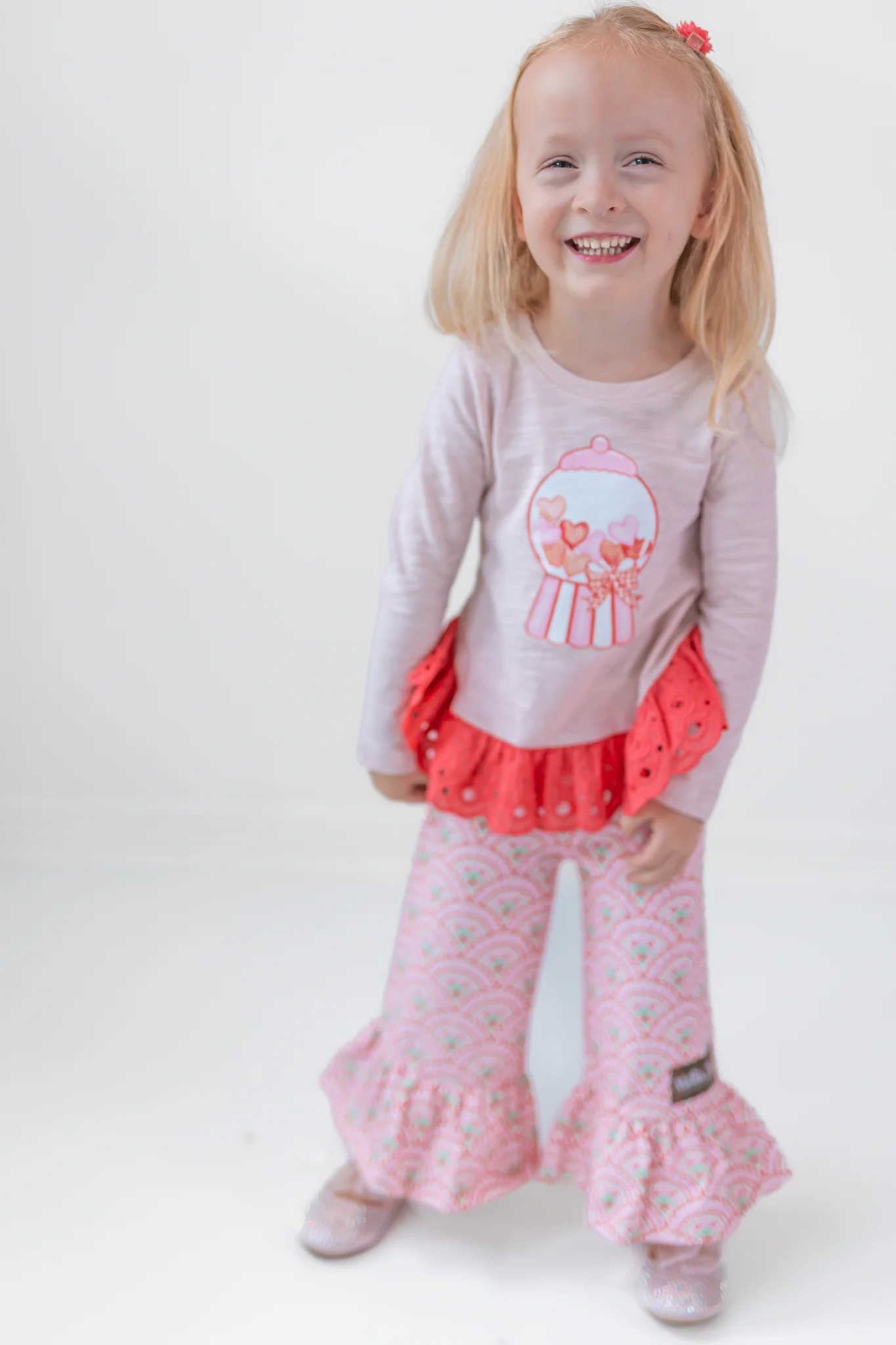 Bubblegum Kisses Ruffle Tee - Image 9