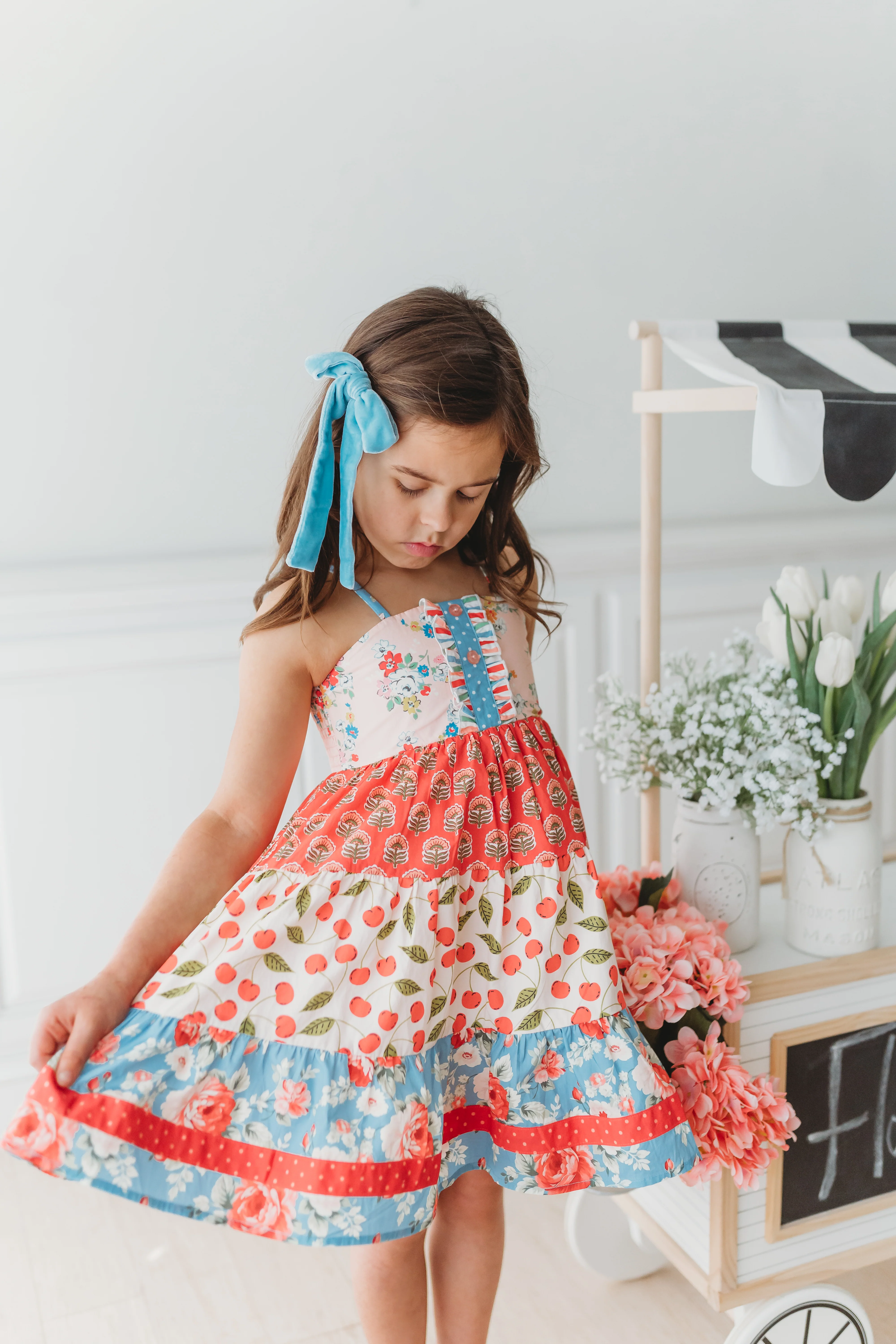 Cherry Glory Panel Dress - Image 8
