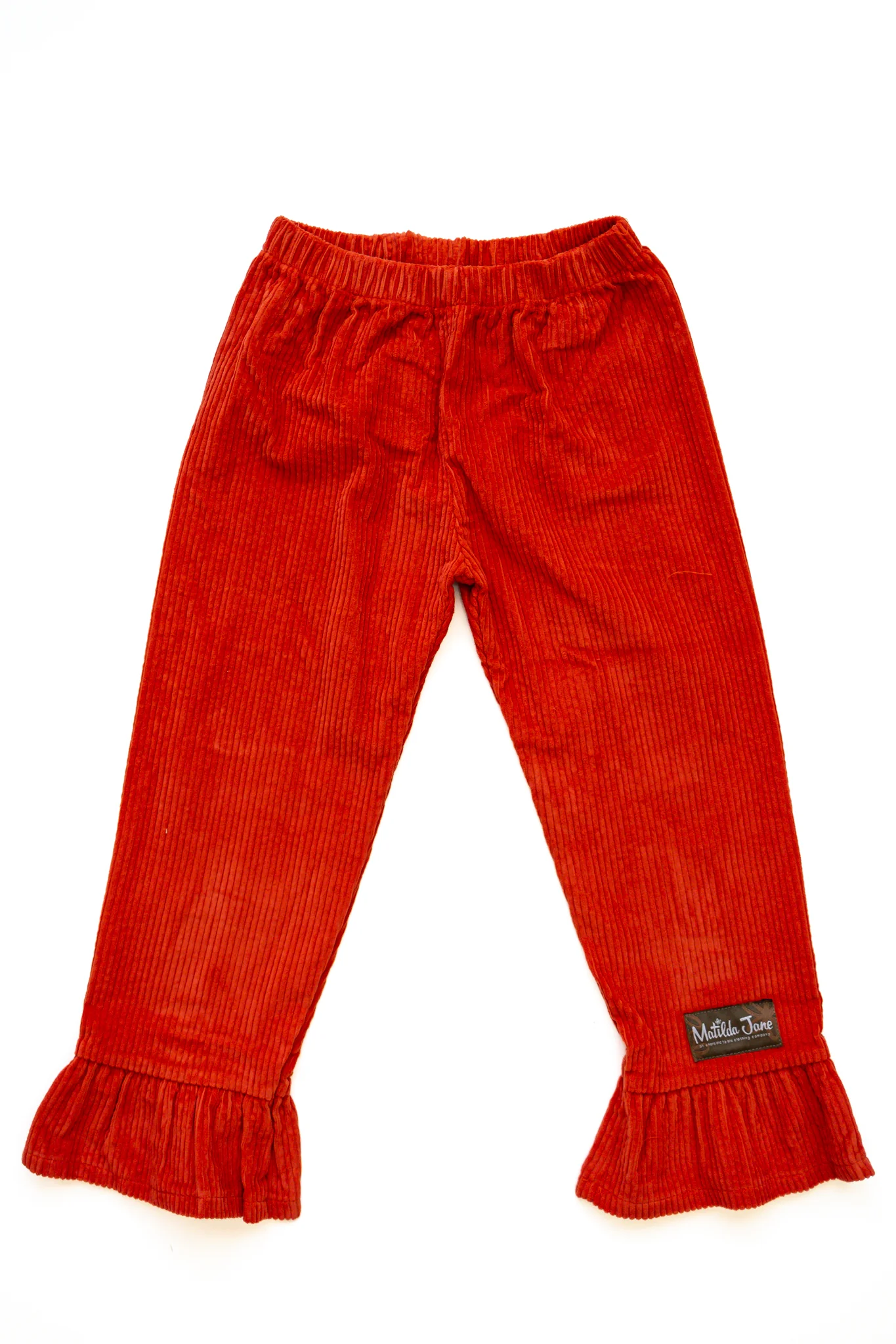 Corduroy Big Ruffles in Tangelo - Image 3