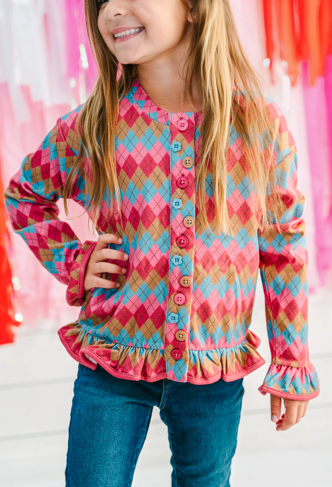 Cupid's Argyle Cardigan