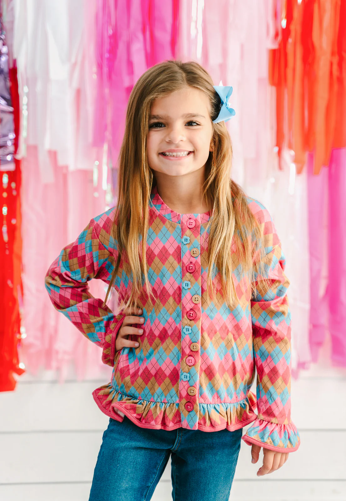 Cupid's Argyle Cardigan - Image 5