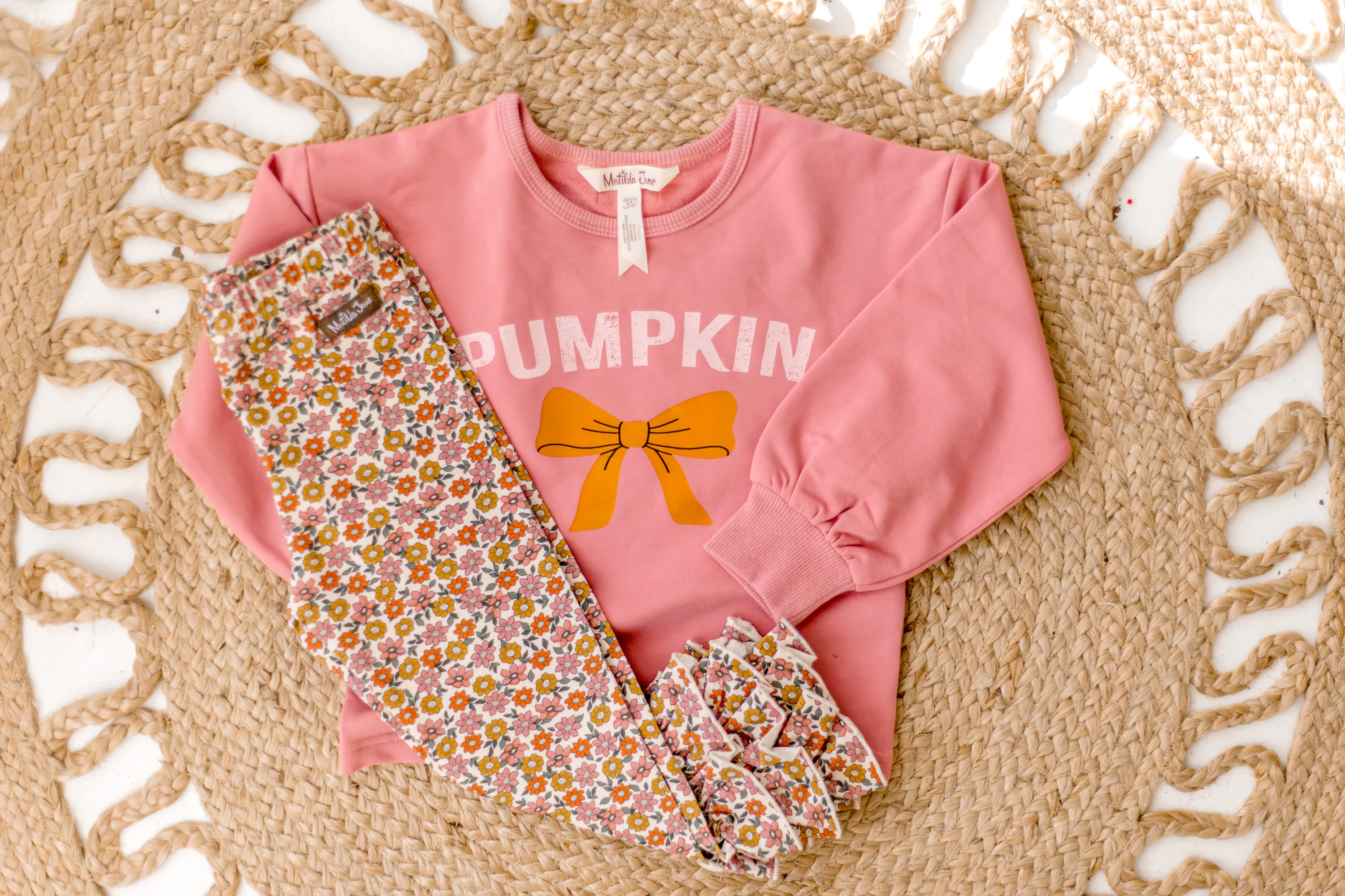 Ditsy Ruffle Roots Benny Leggings - Image 2