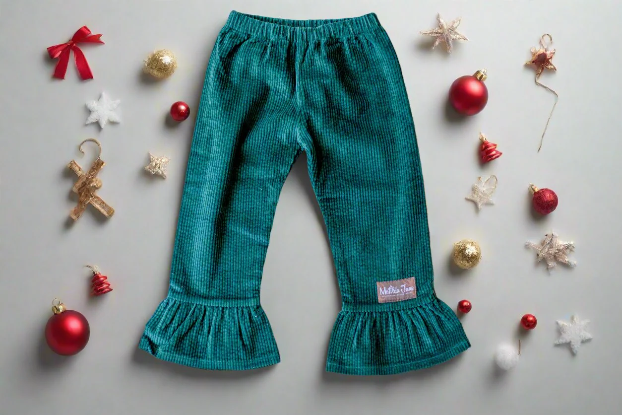 Emerald Eve Corduroy Big Ruffles - Image 2