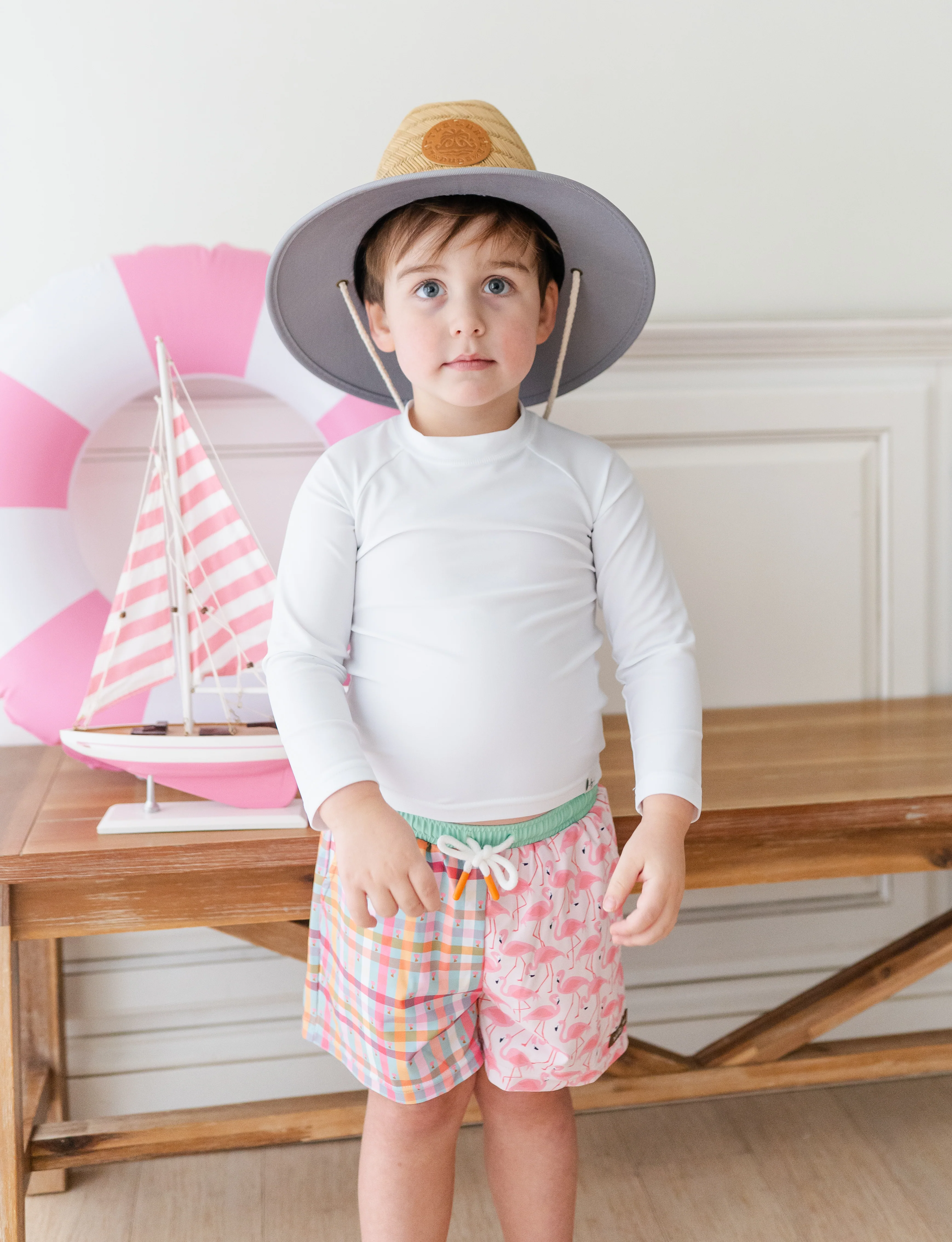 Boys Swim Trunks | Flamingo Fiesta - Image 6
