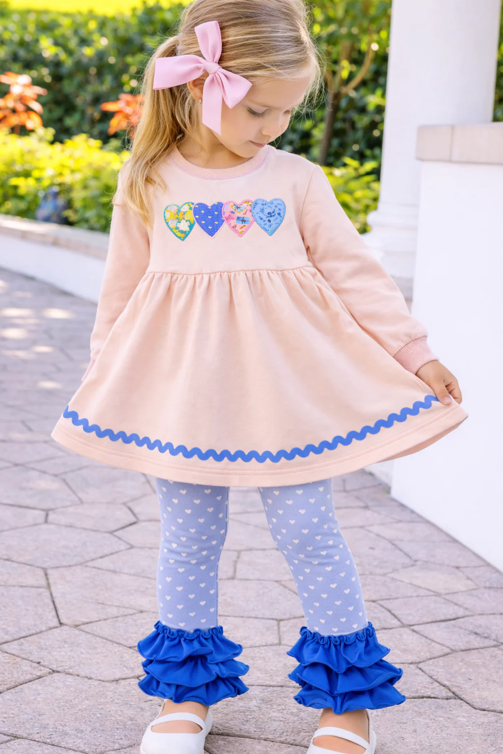 Hearts In A Row Applique Sweater - Image 2
