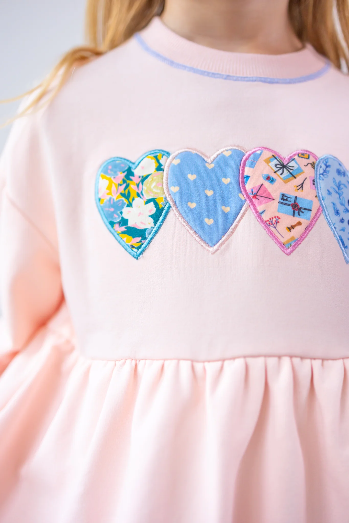 Hearts In A Row Applique Sweater - Image 3