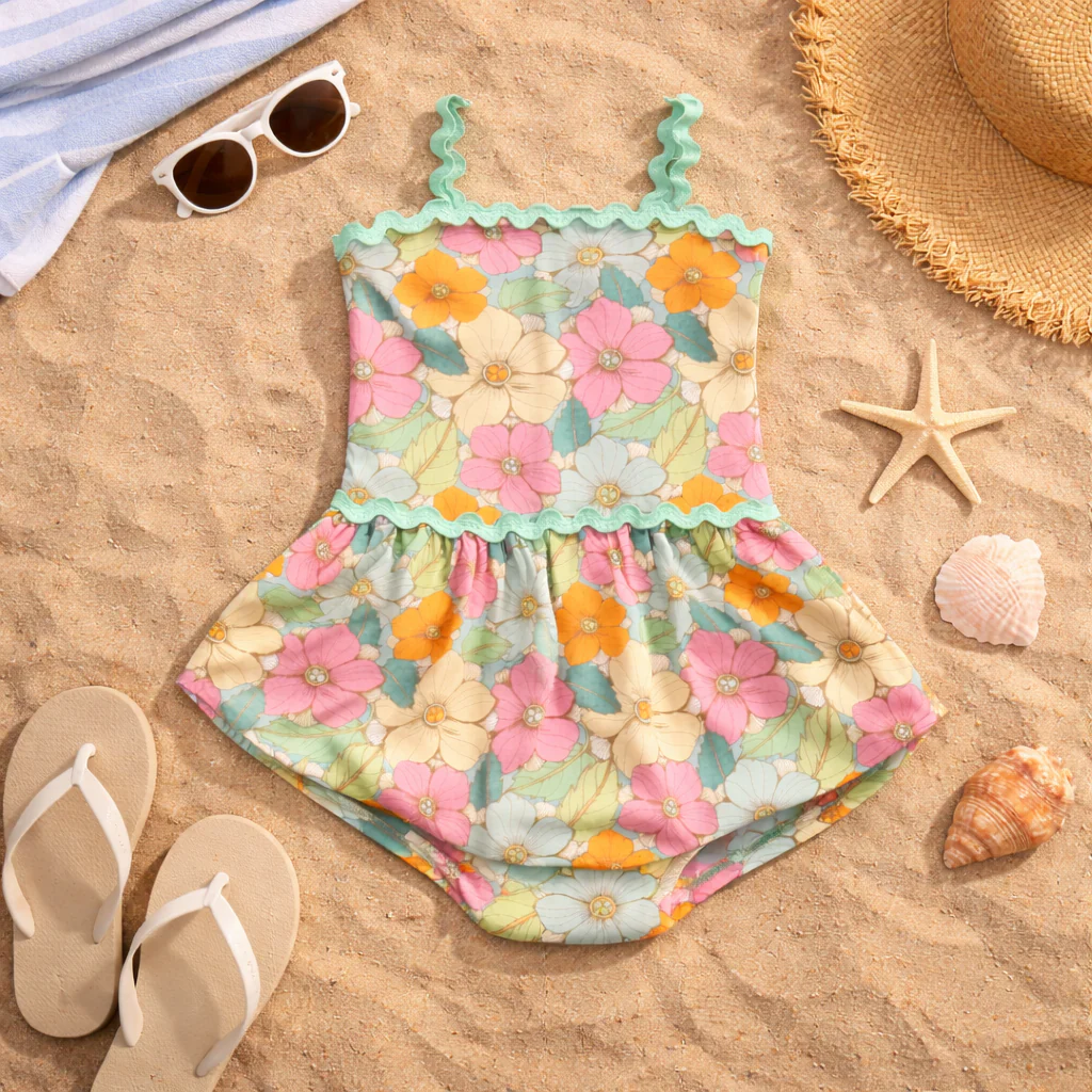 Heirloom Meadow Bubble Romper - Image 2