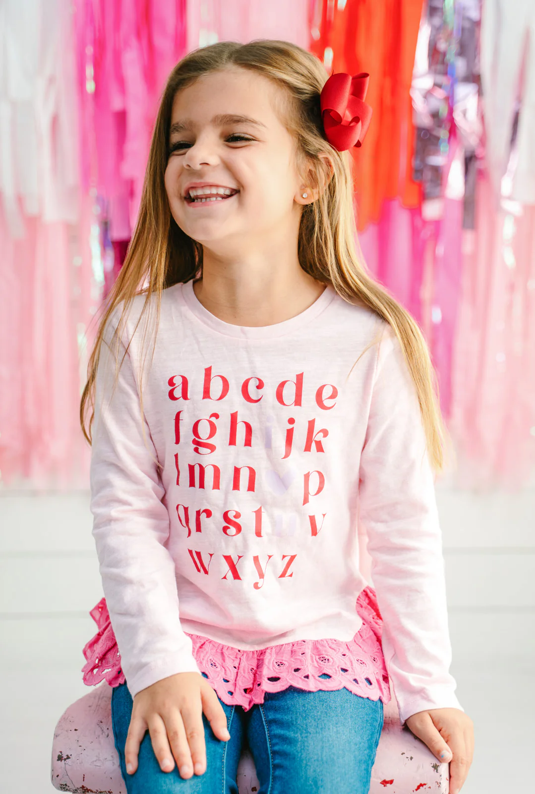 Love You From A To Z Ruffle Tee - Image 5