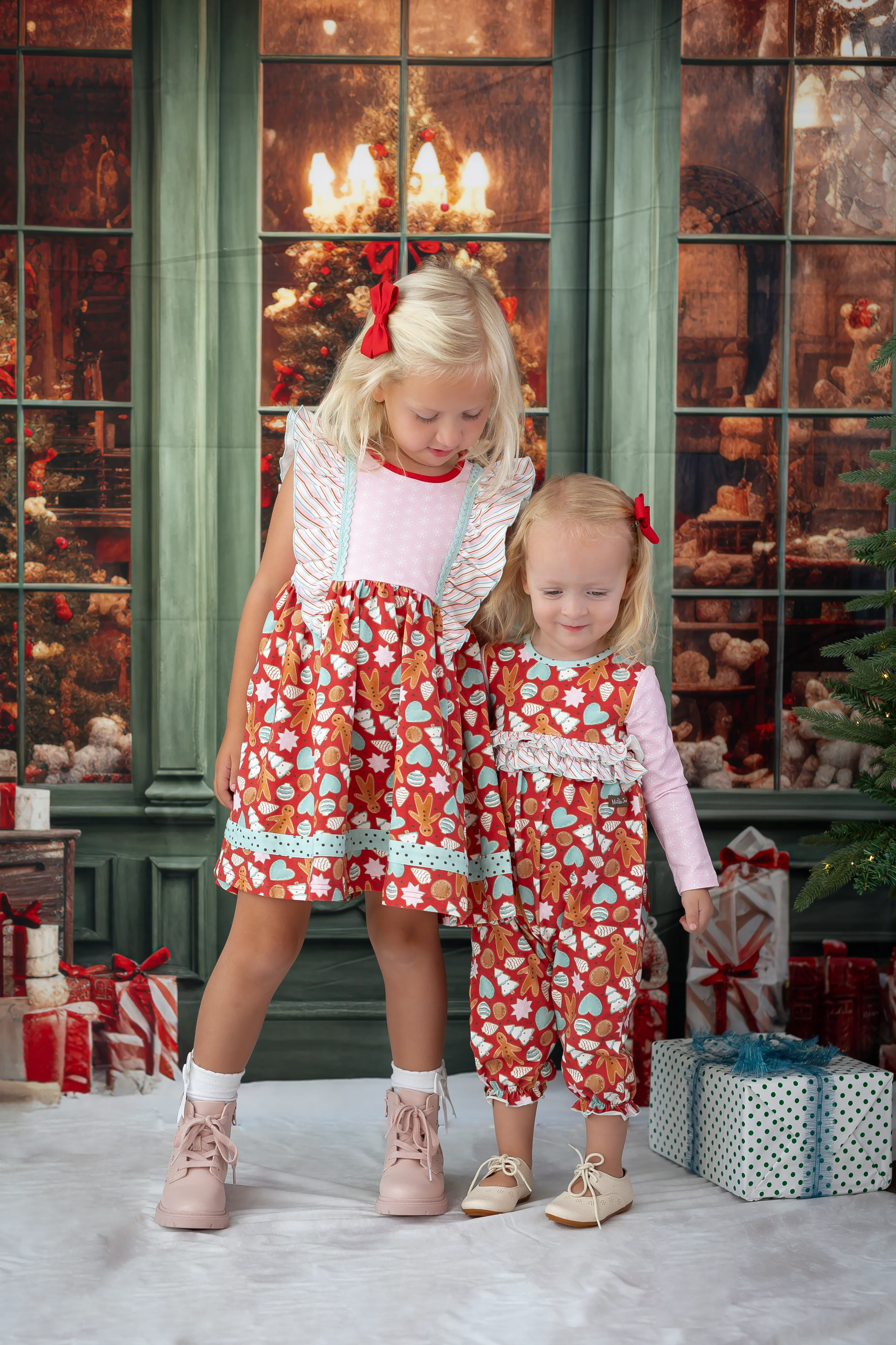 Merry Gingerbread Moments Ruffle Dress - Image 11