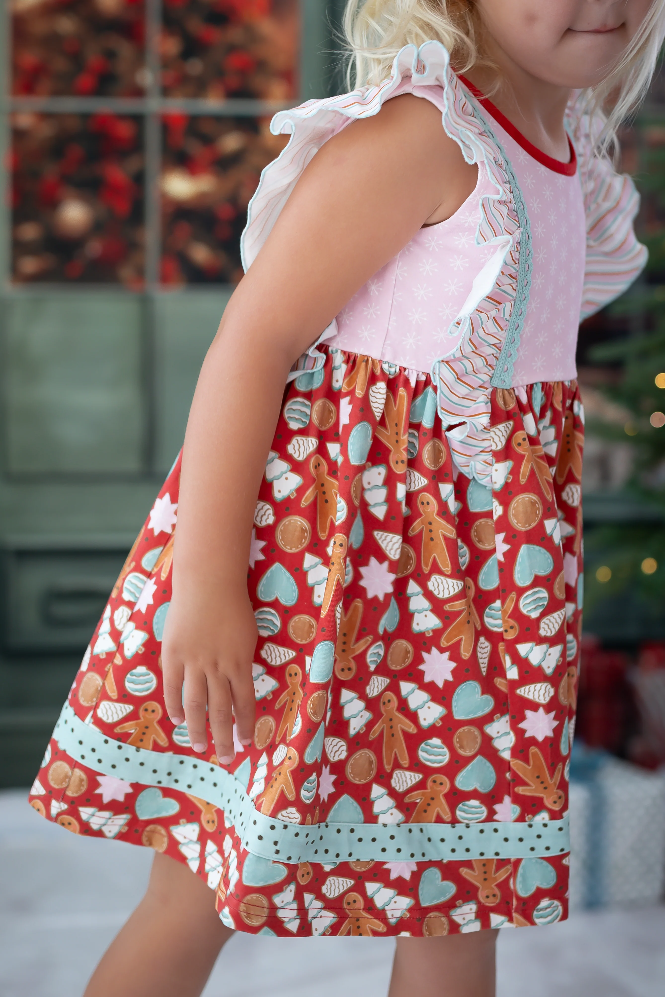 Merry Gingerbread Moments Ruffle Dress - Image 5