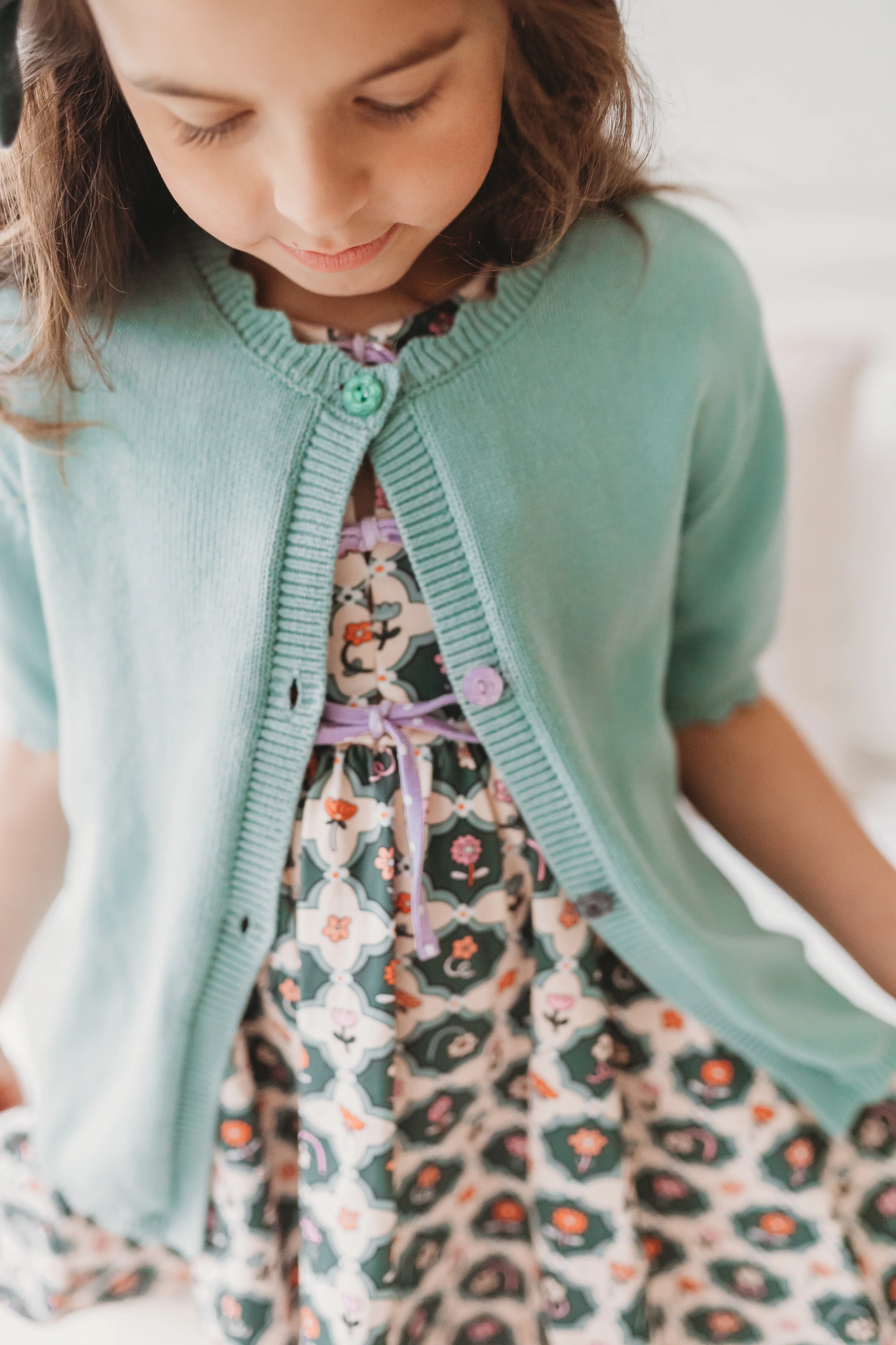 Minty Sprout Cardigan - Image 2