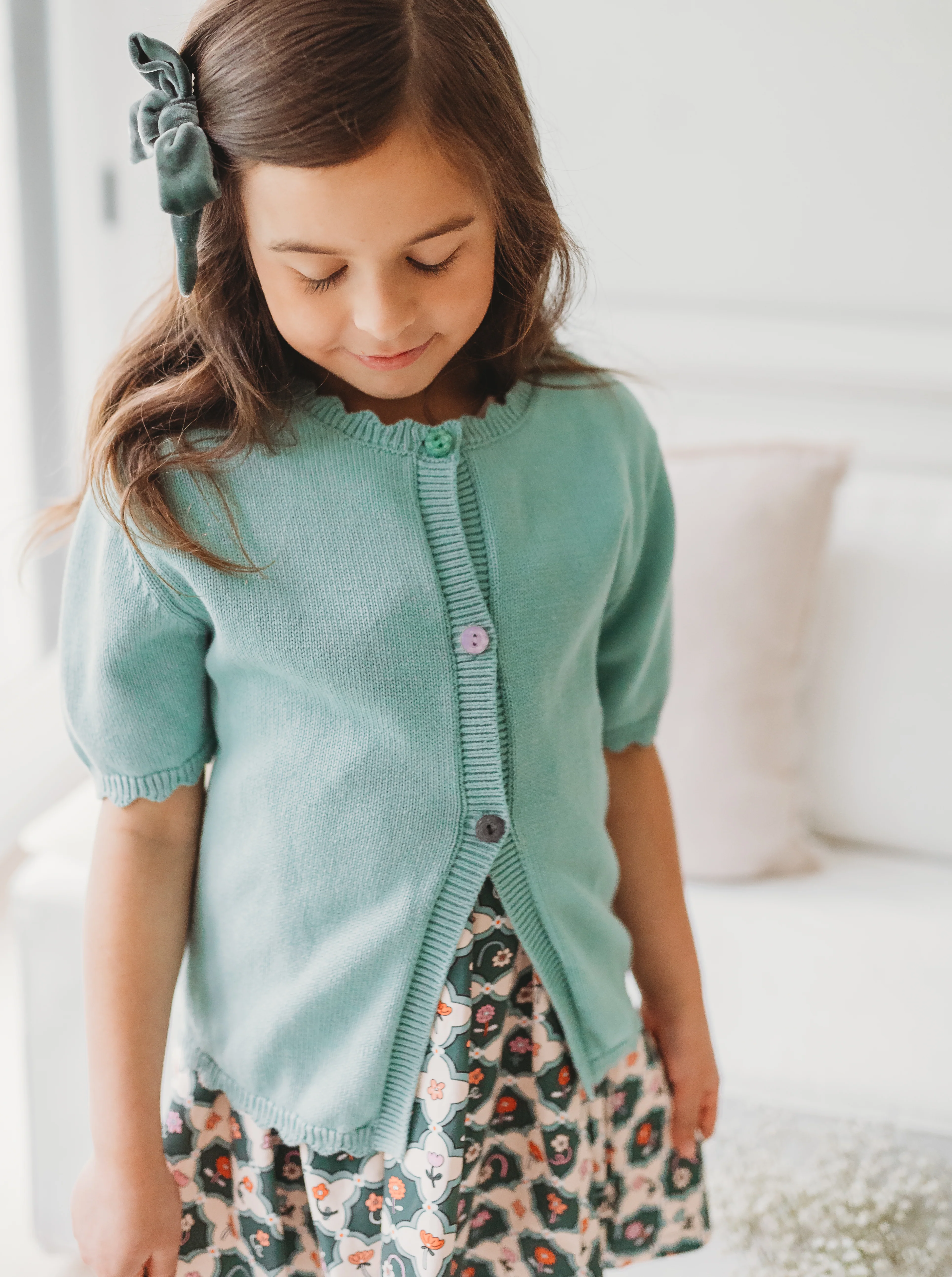 Minty Sprout Cardigan - Image 6