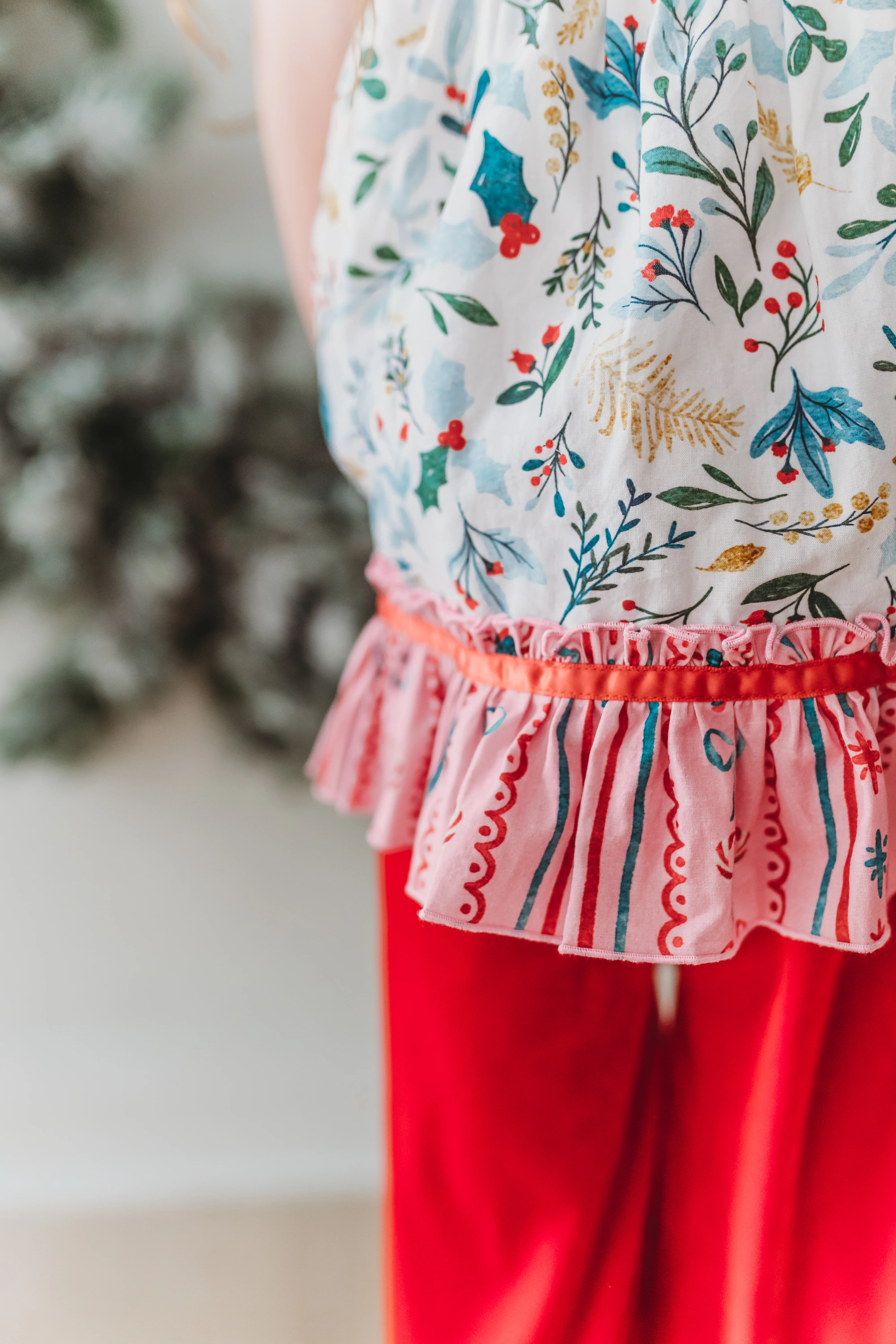 Mistletoe Magic Ruffle Tunic - Image 4