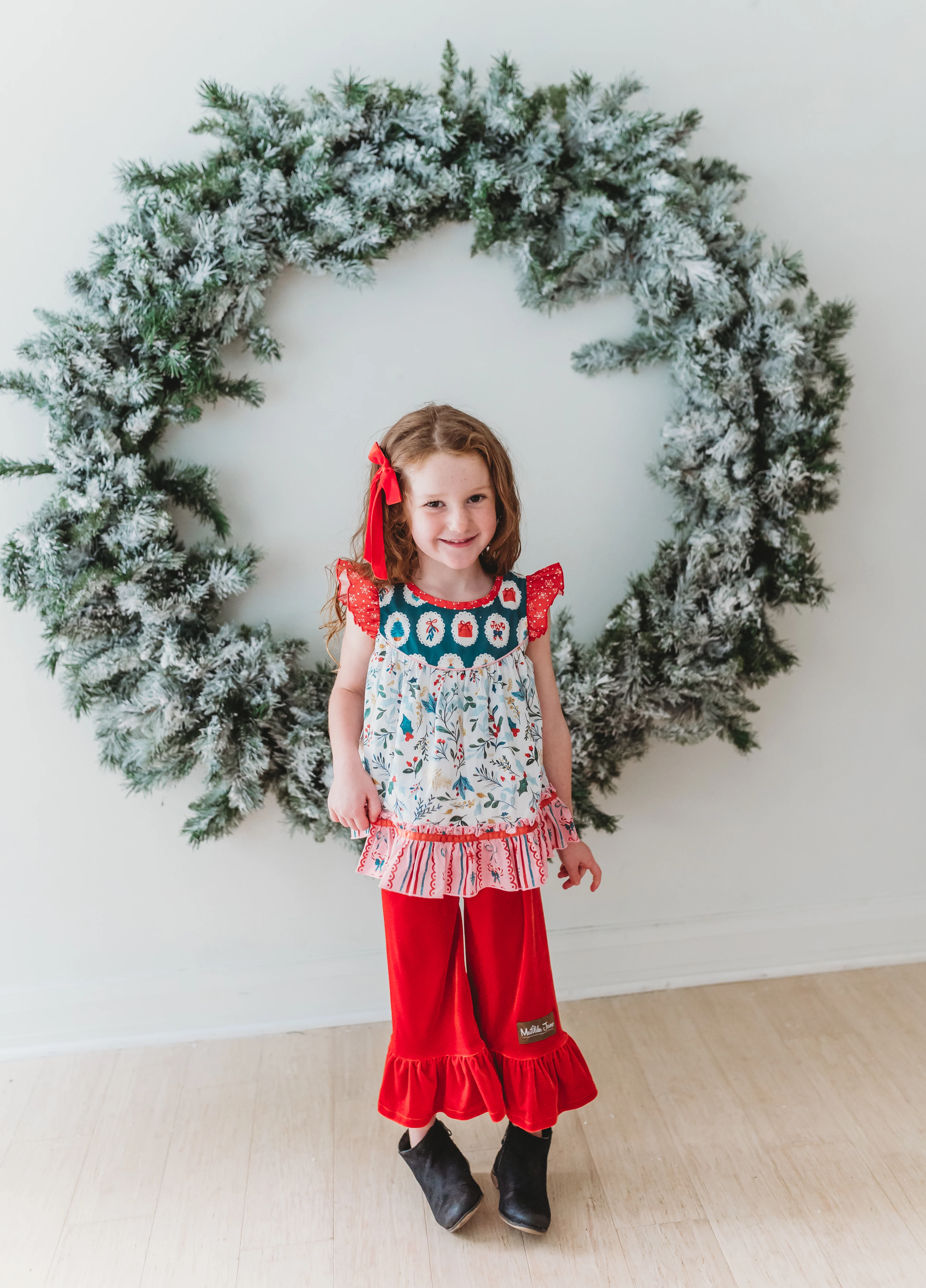 Mistletoe Magic Ruffle Tunic - Image 6