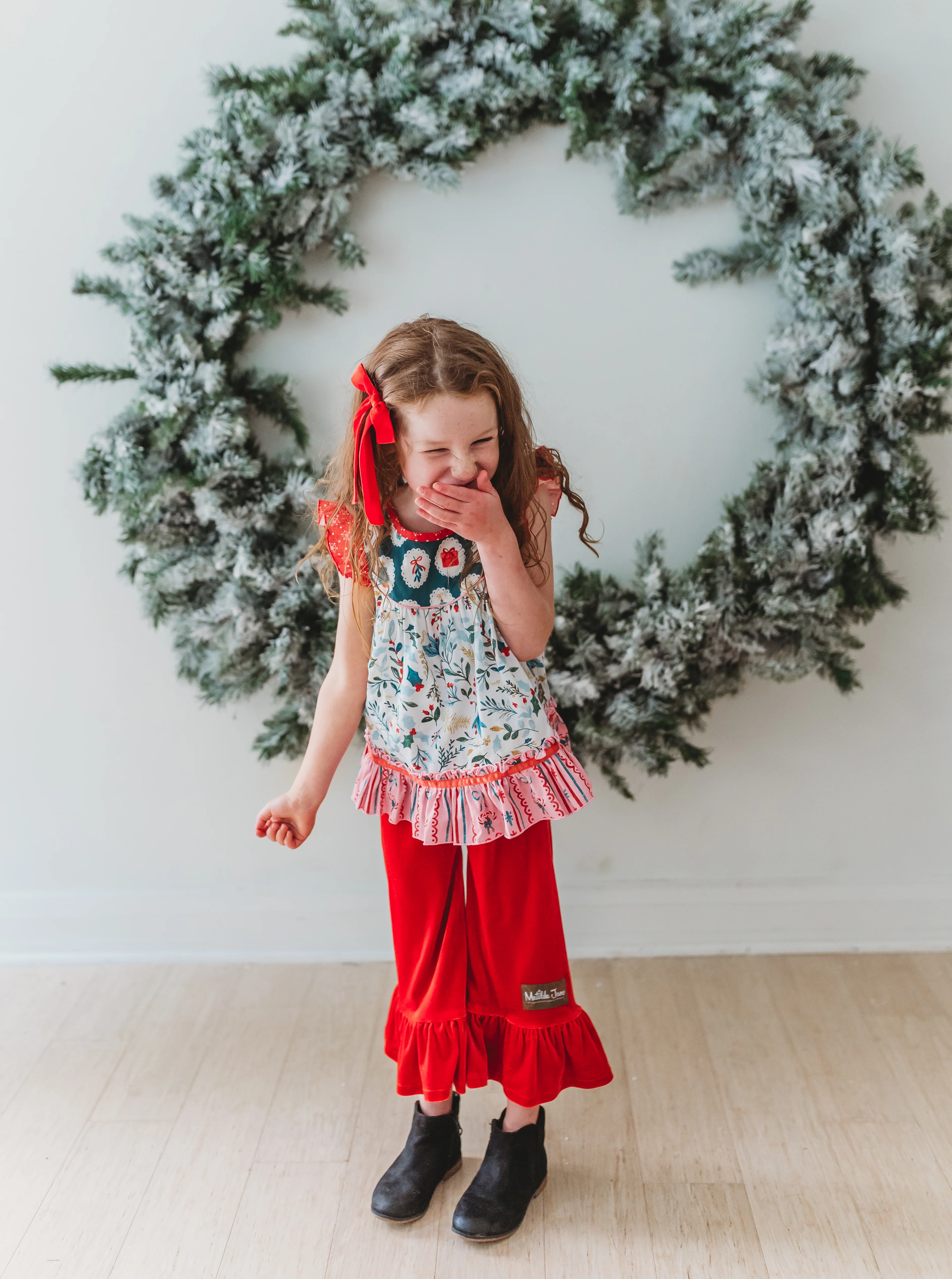 Mistletoe Magic Ruffle Tunic - Image 7