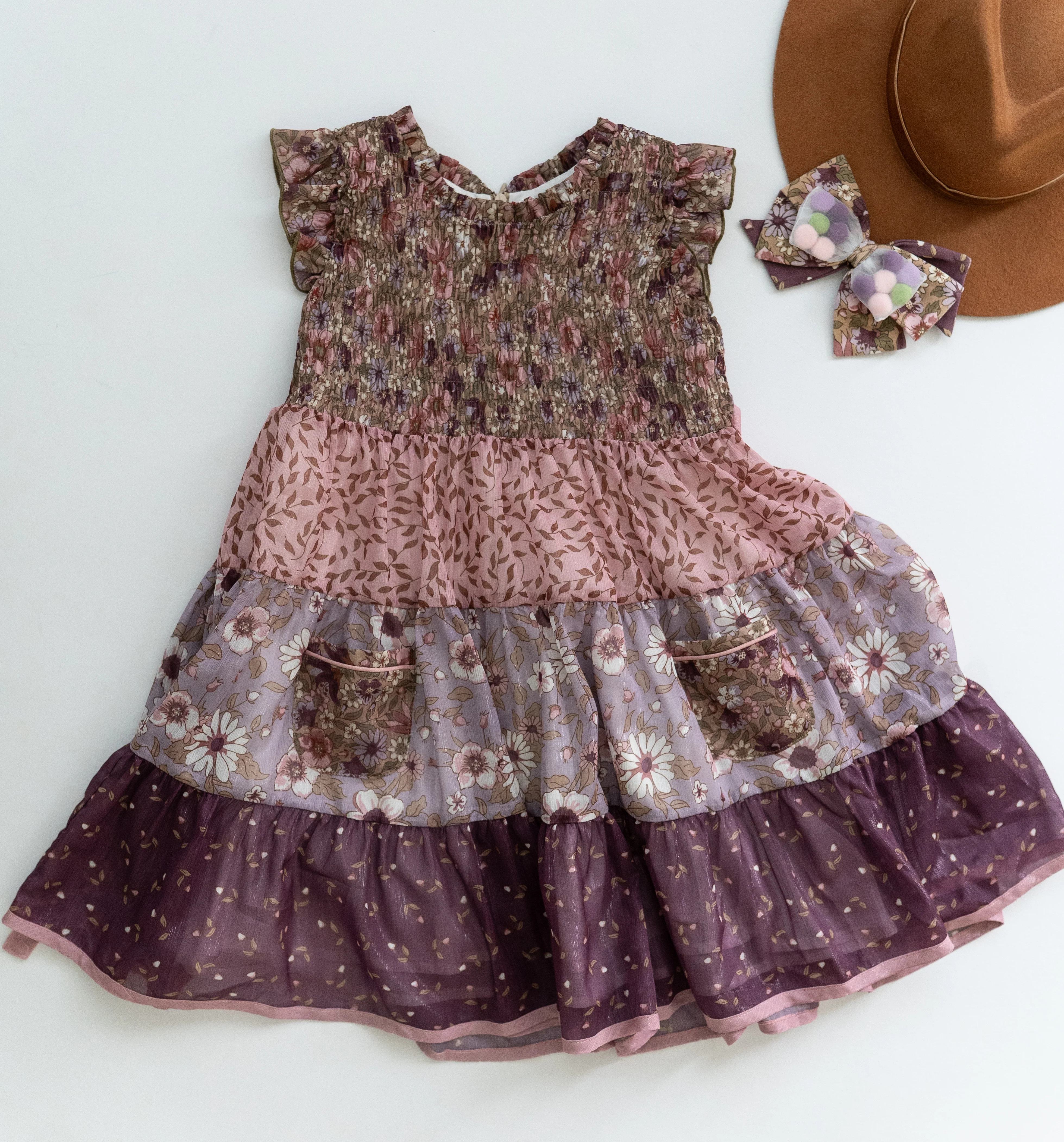 Mulberry Mischief Shimmer Dress - Image 3