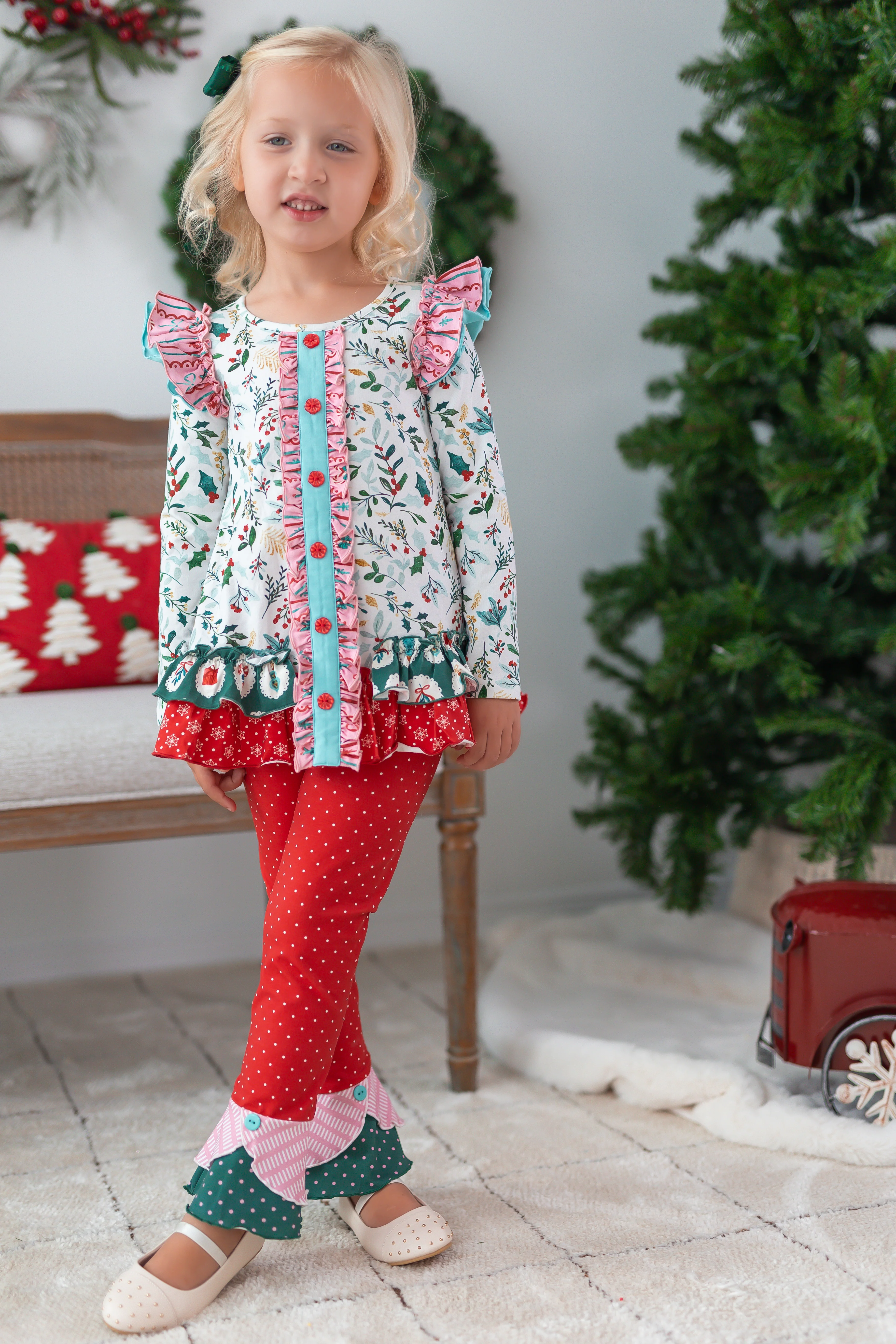 Naughty or Nice Scrappy Leggings - Image 2