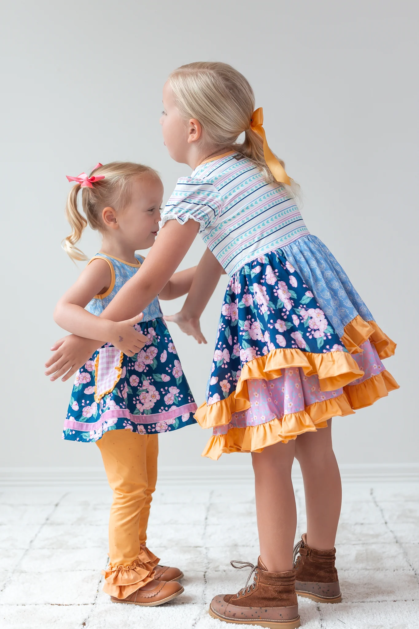 Patchwork Parade Ruffle Dress - Image 8