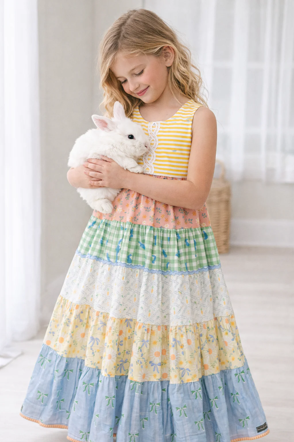 Patchwork Picnic Maxi Dress
