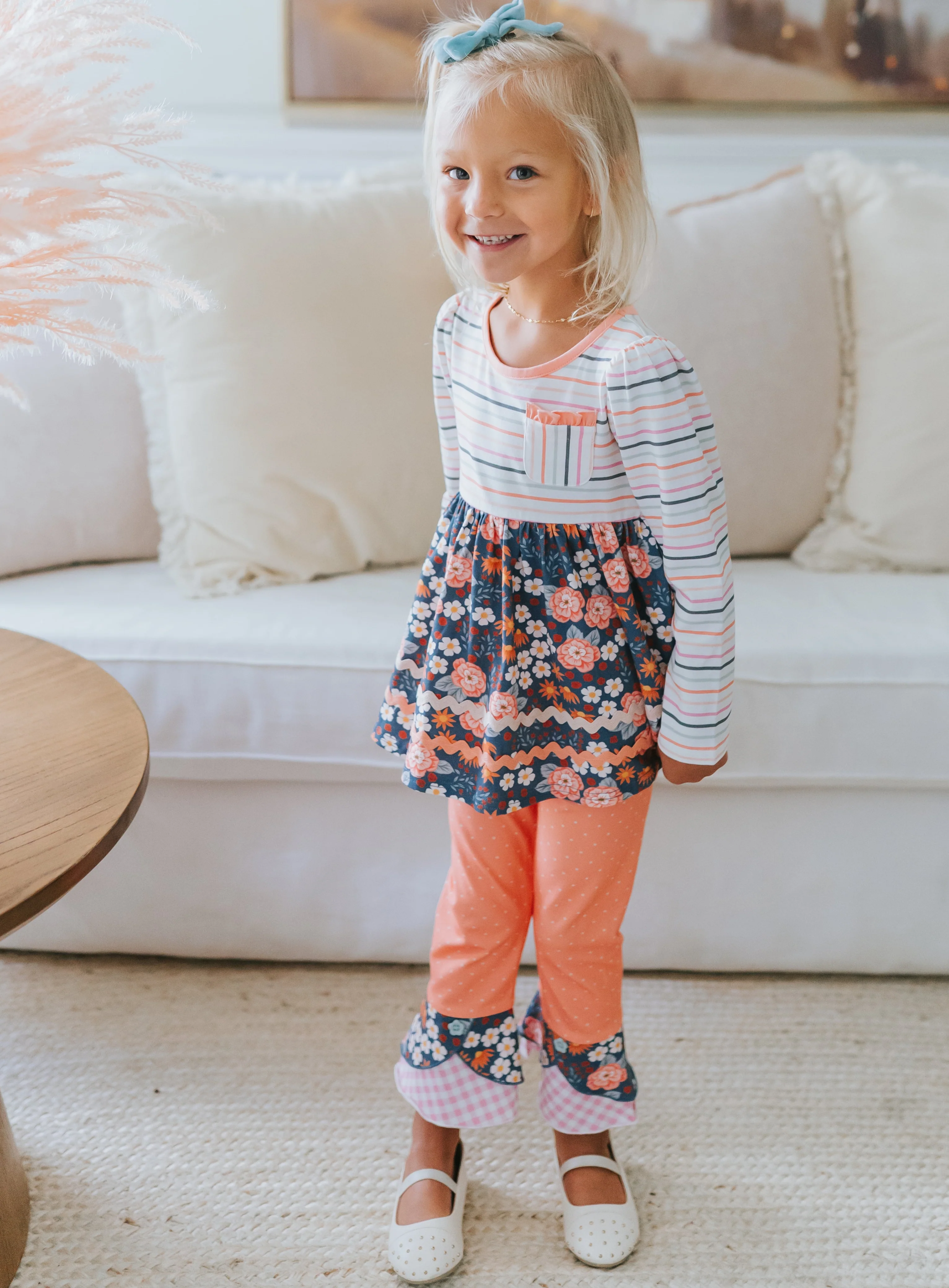Peach Garden Giggles Scrappy Leggings - Image 10