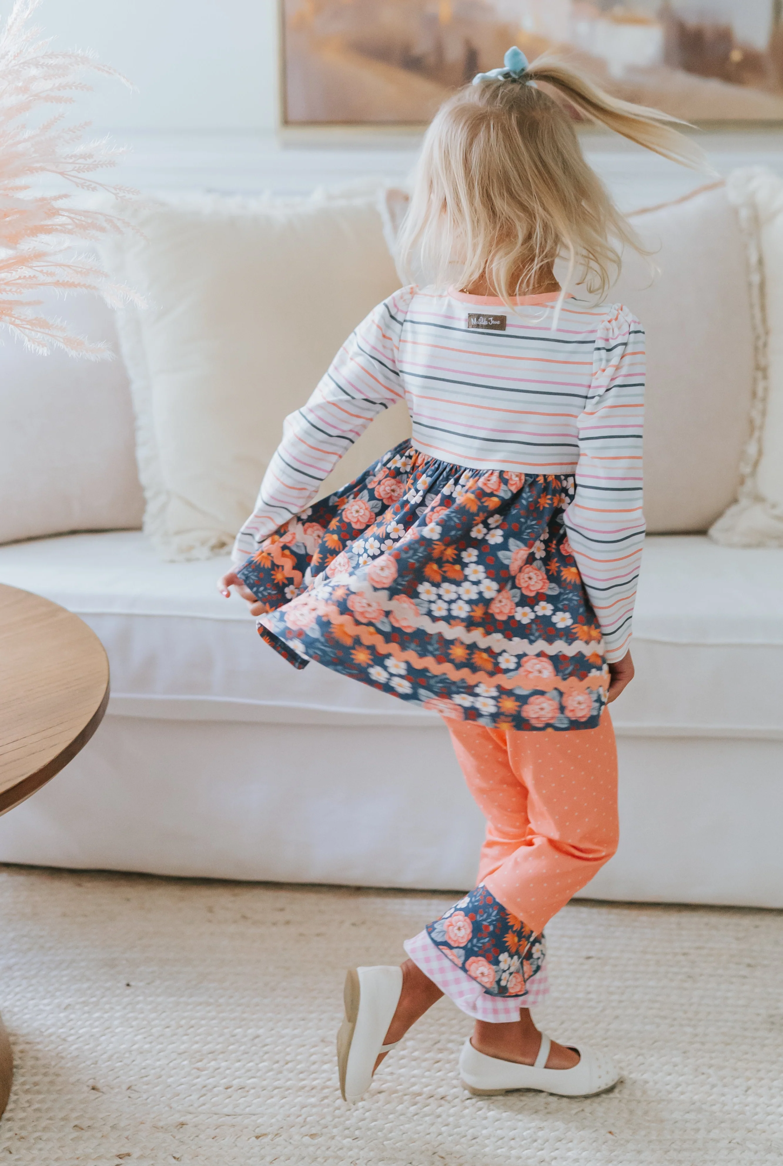 Peach Garden Giggles Scrappy Leggings - Image 12