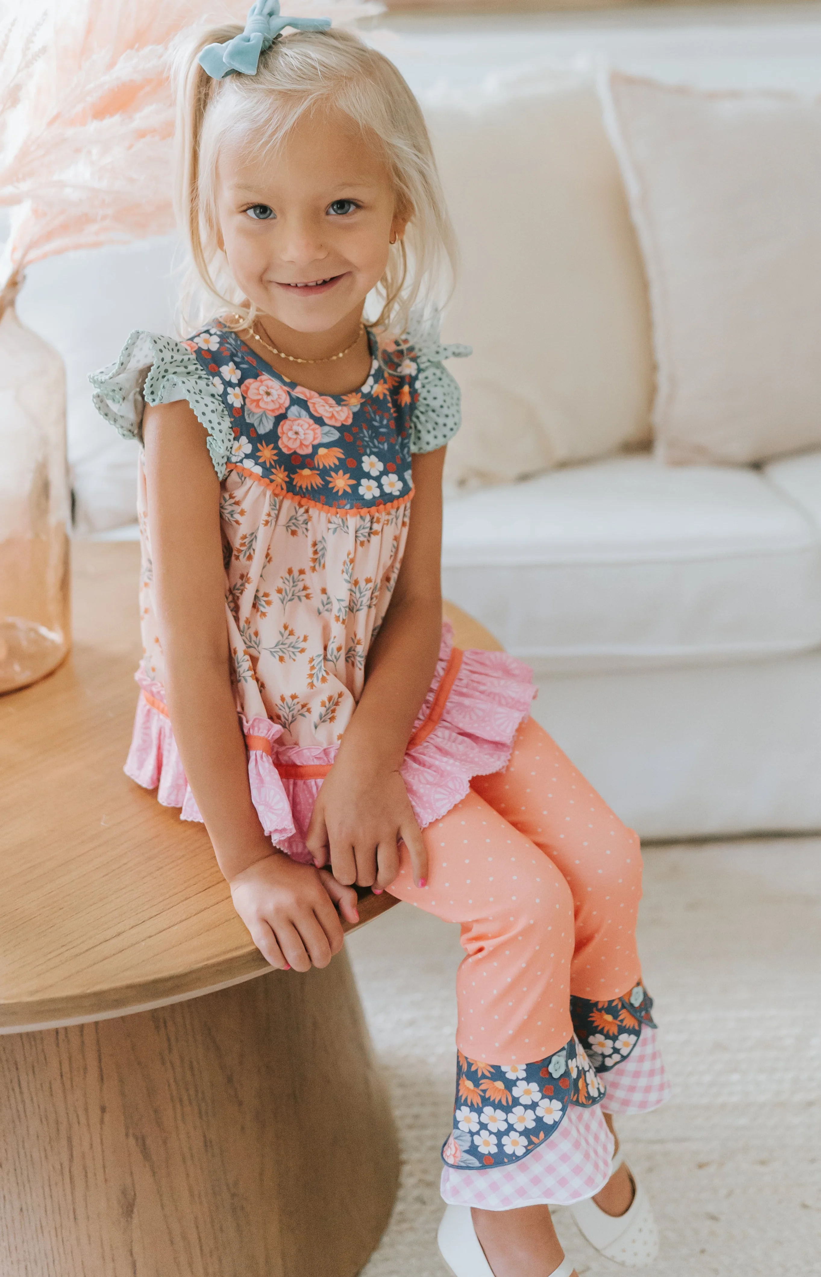 Peach Garden Giggles Scrappy Leggings - Image 6