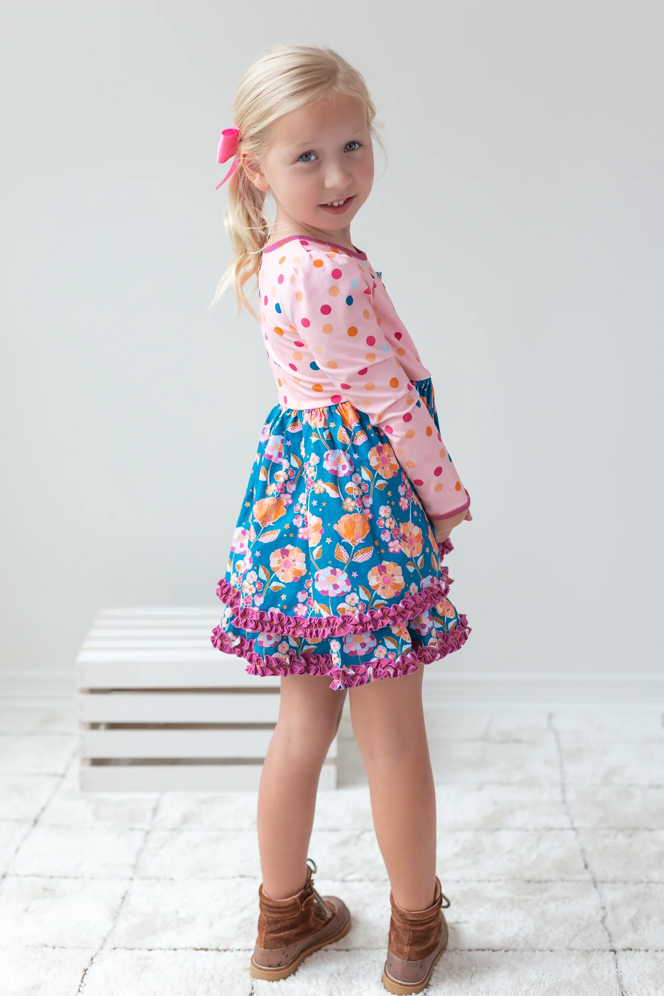 Plum Pie Dreams Ruffle Dress - Image 11