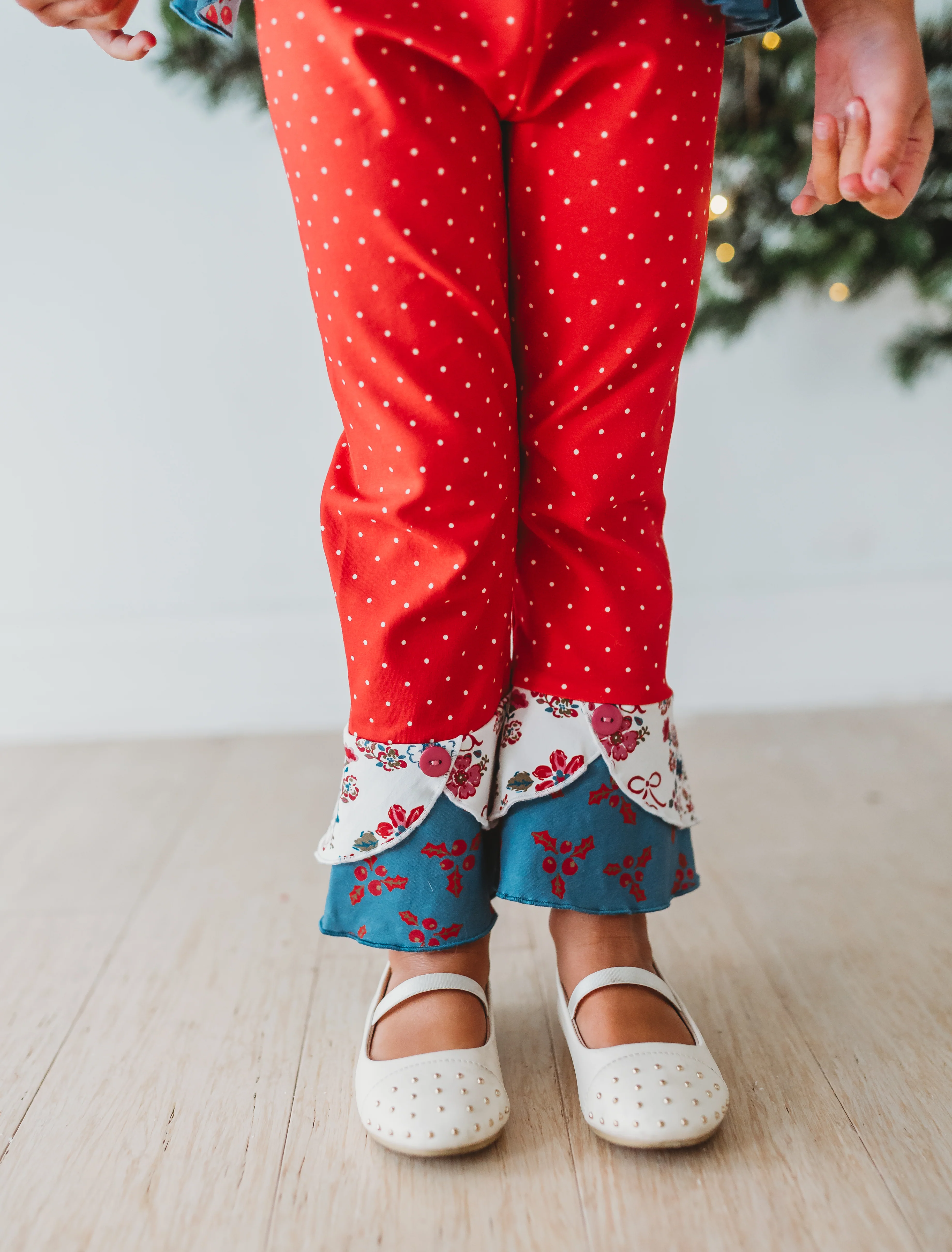 Poinsettia Parade Leggings