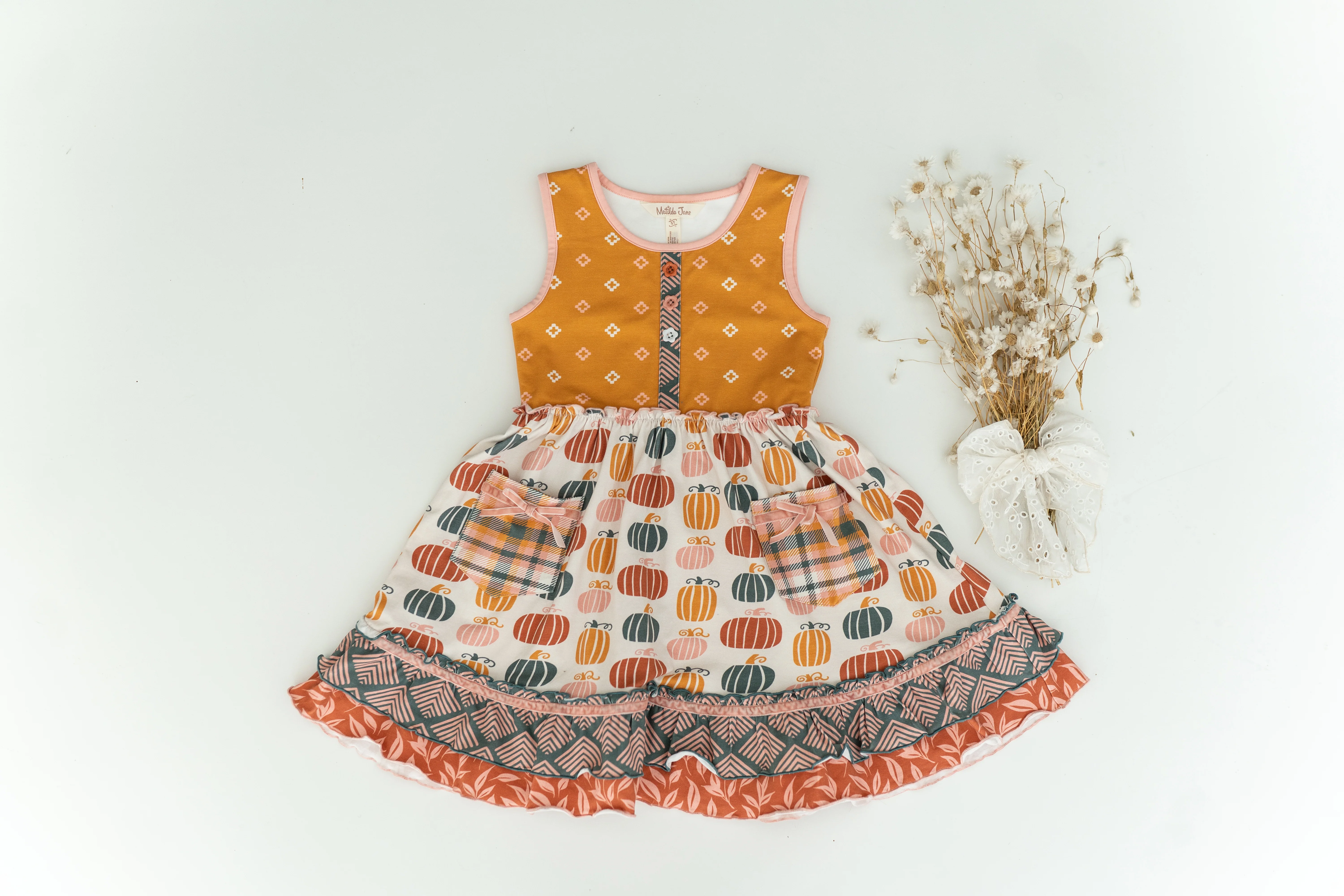 Little Pumpkin Jubilee Ruffle Dress - Image 14