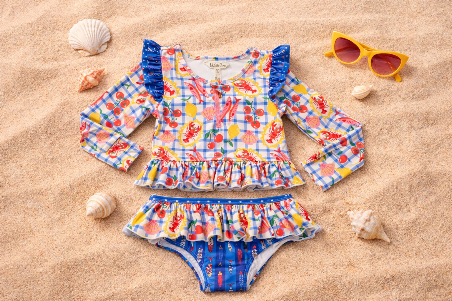 Rash Guard Swimsuit - Long Sleeve | Cherry Coast - Image 3