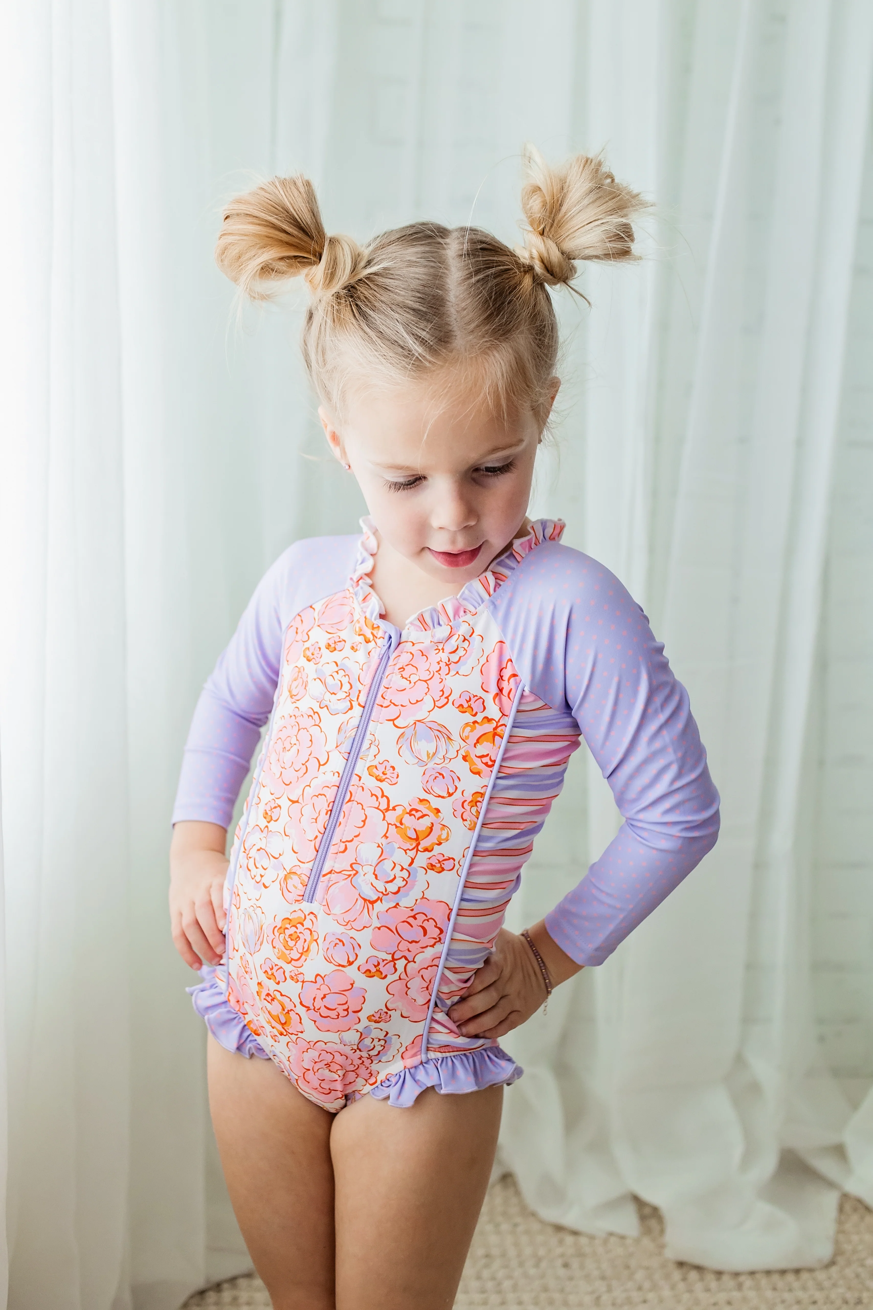 Rash Guard Swimsuit - Long Sleeve | Coastal Charm - Image 12