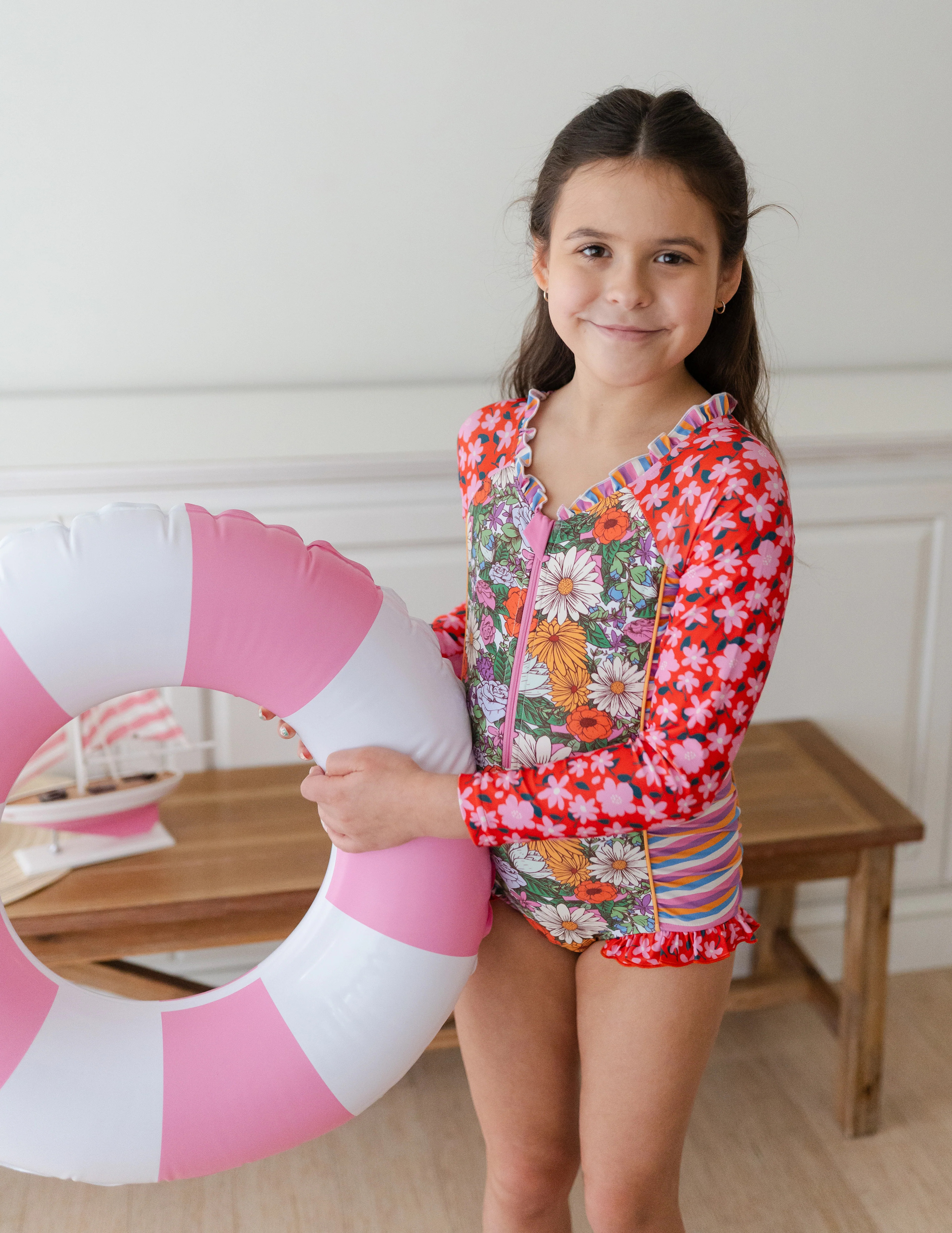 Rash Guard Swimsuit - Long Sleeve | Flower Power - Image 5