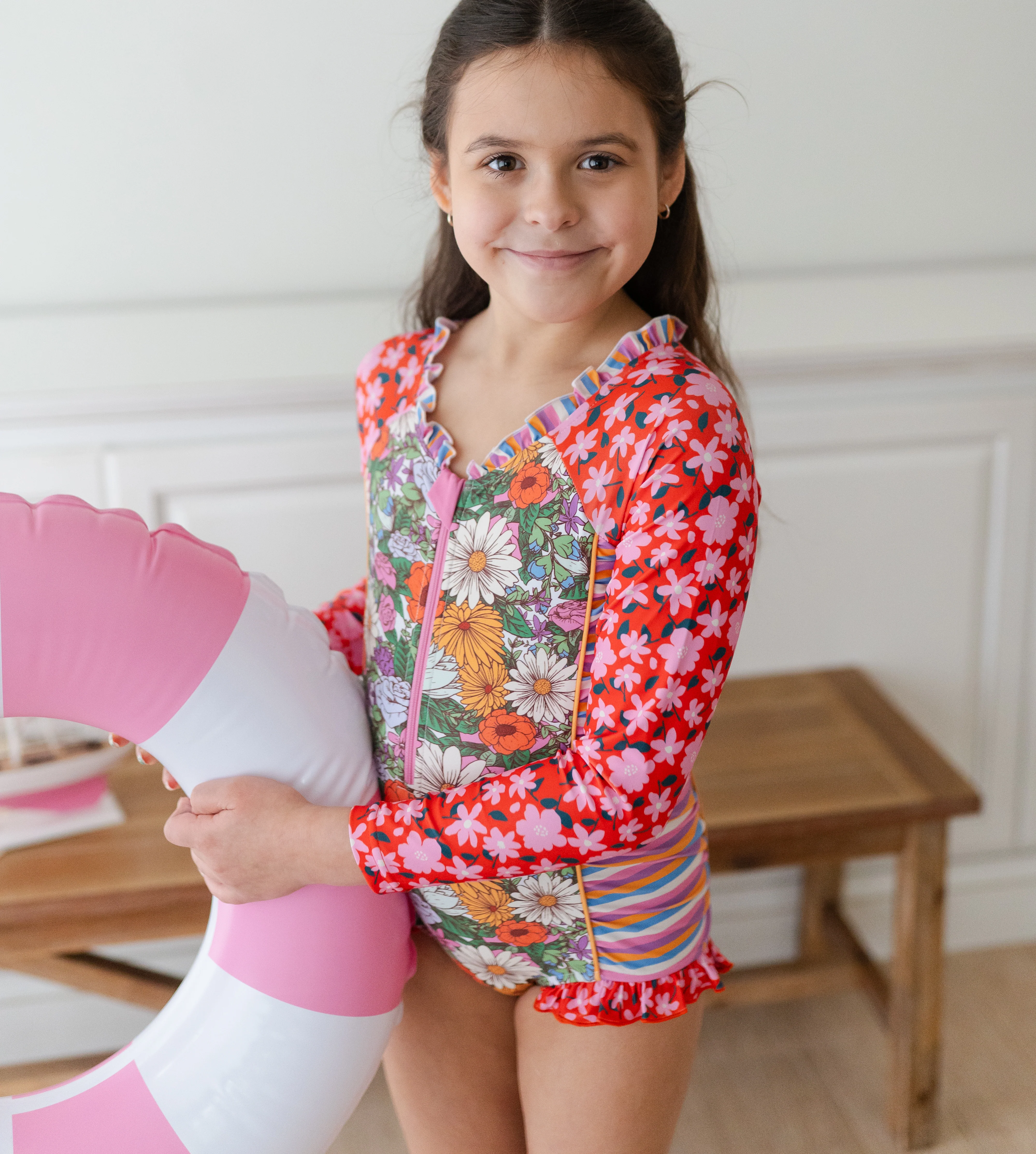 Rash Guard Swimsuit - Long Sleeve | Flower Power - Image 6