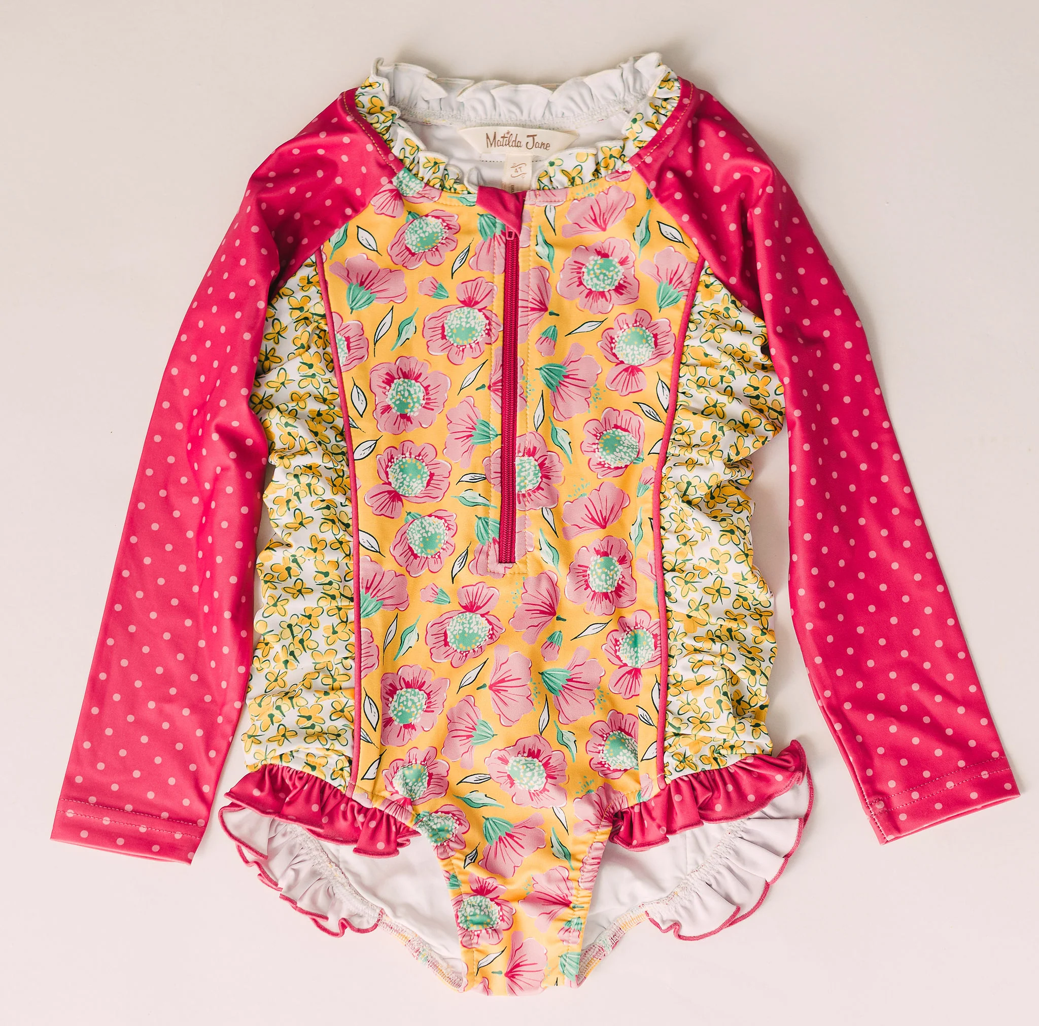 Rash Guard Swimsuit - Long Sleeve | Picnic Blossom - Image 3