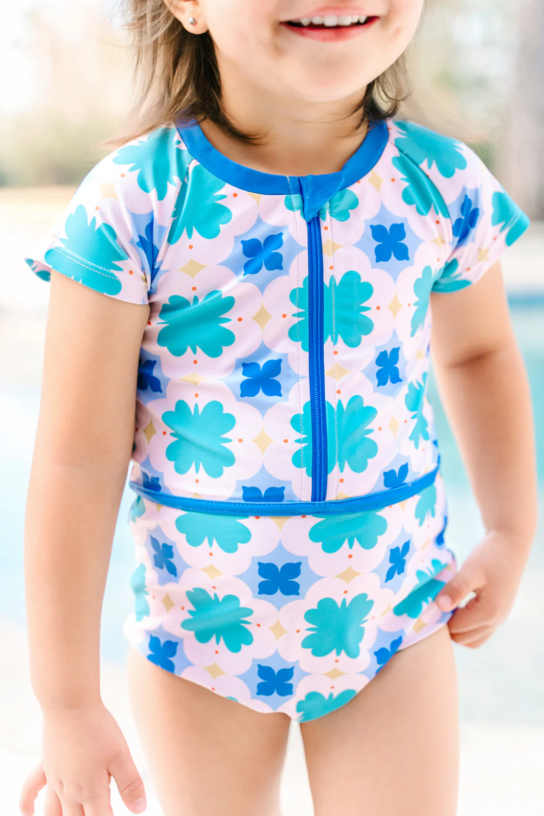Rash Guard Swimsuit - Short Sleeve | Mod Petal - Image 2