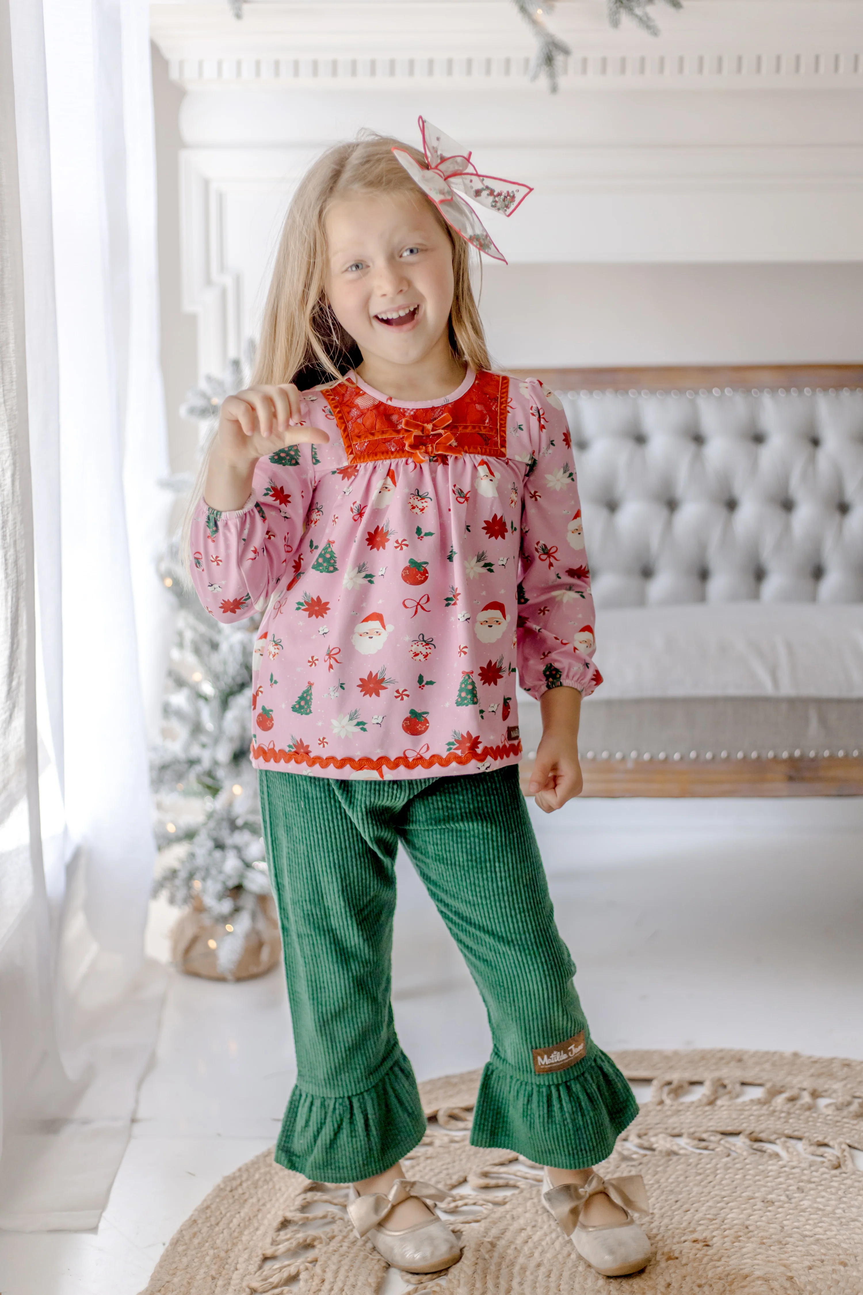 Rosy Cheeks & Jingles Lace Tunic - Image 11