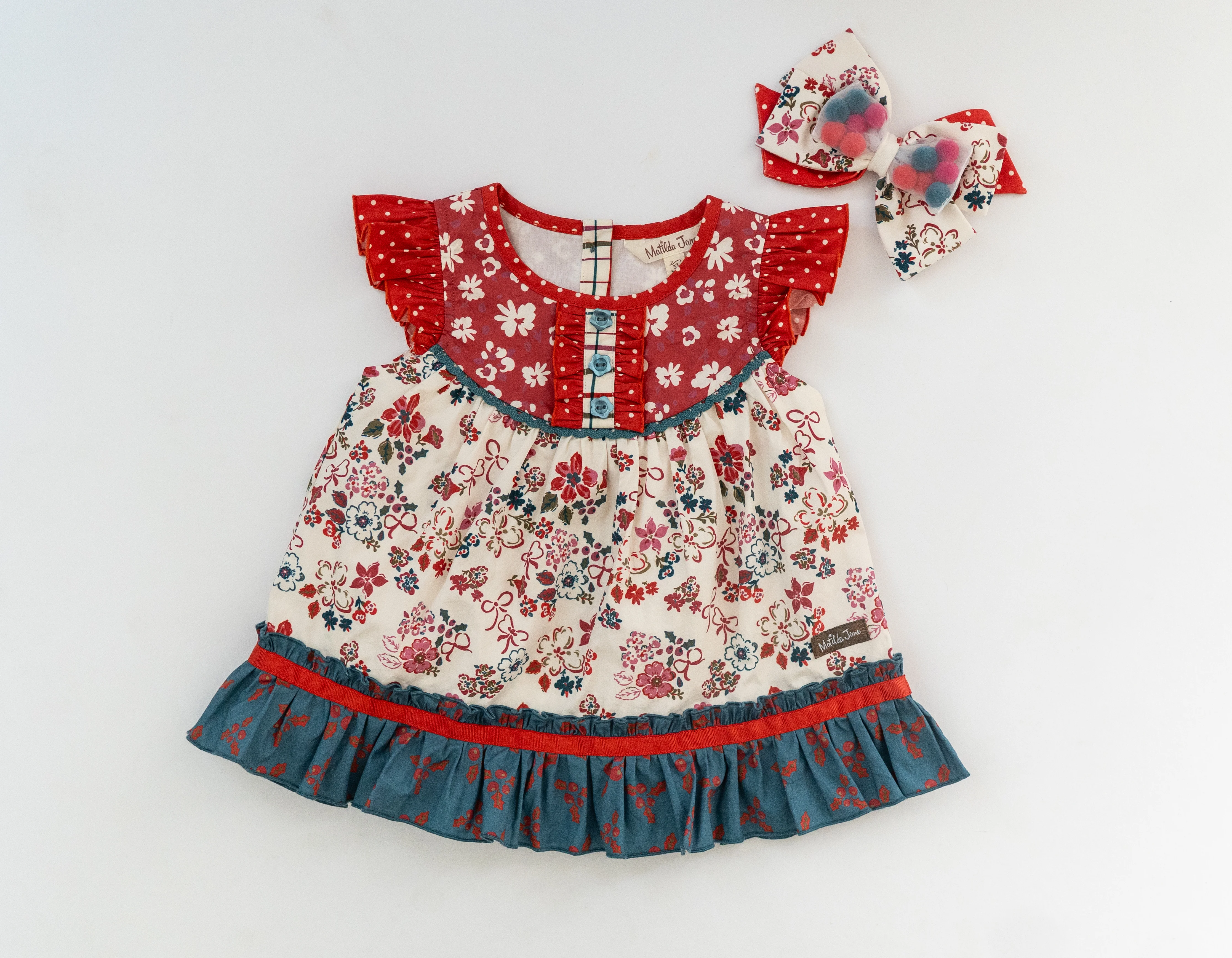 Tinselberry Lane Pom Pom Bow - Image 6