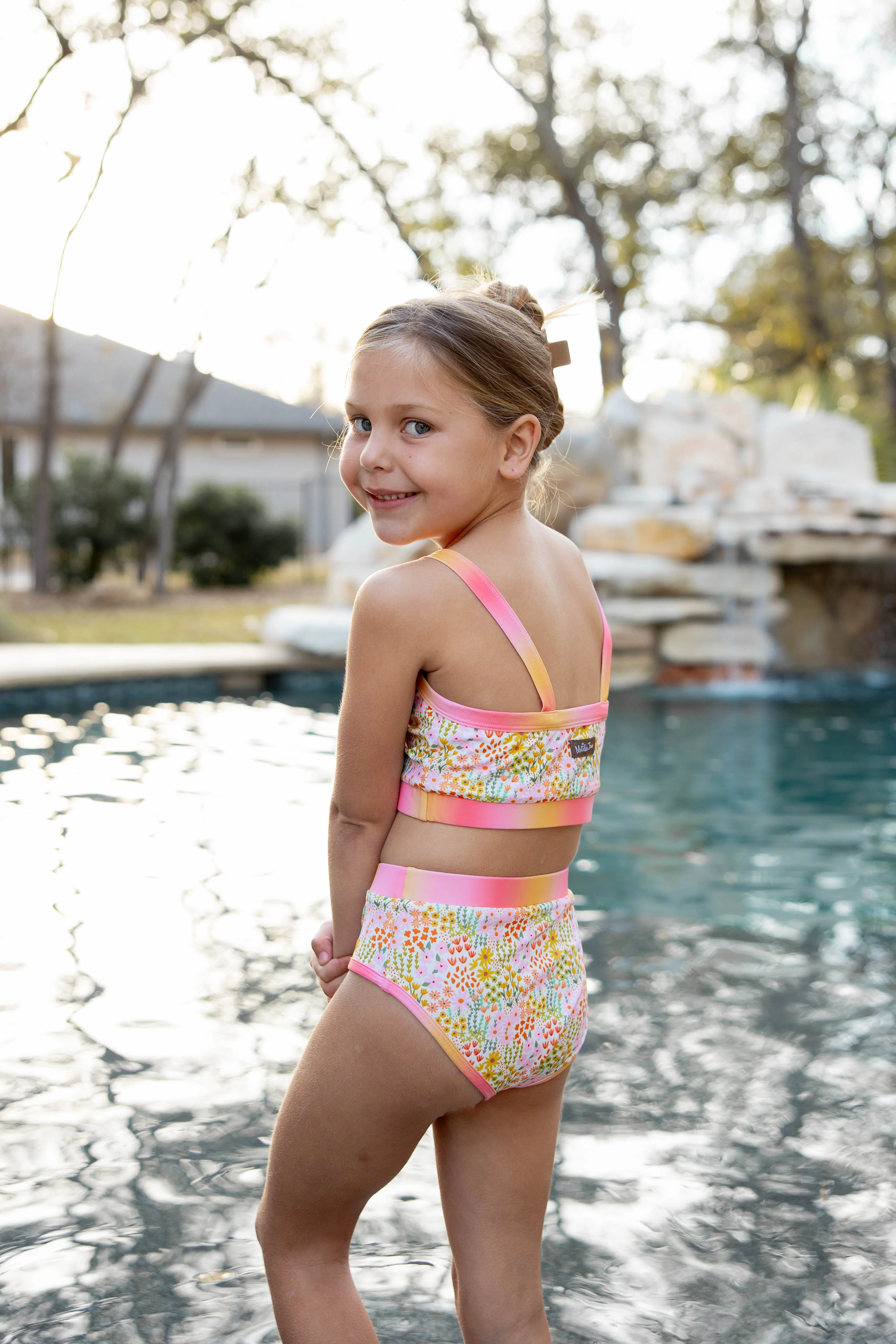 Ombre Two Piece Swimsuit | Sunlit Meadow - Image 9