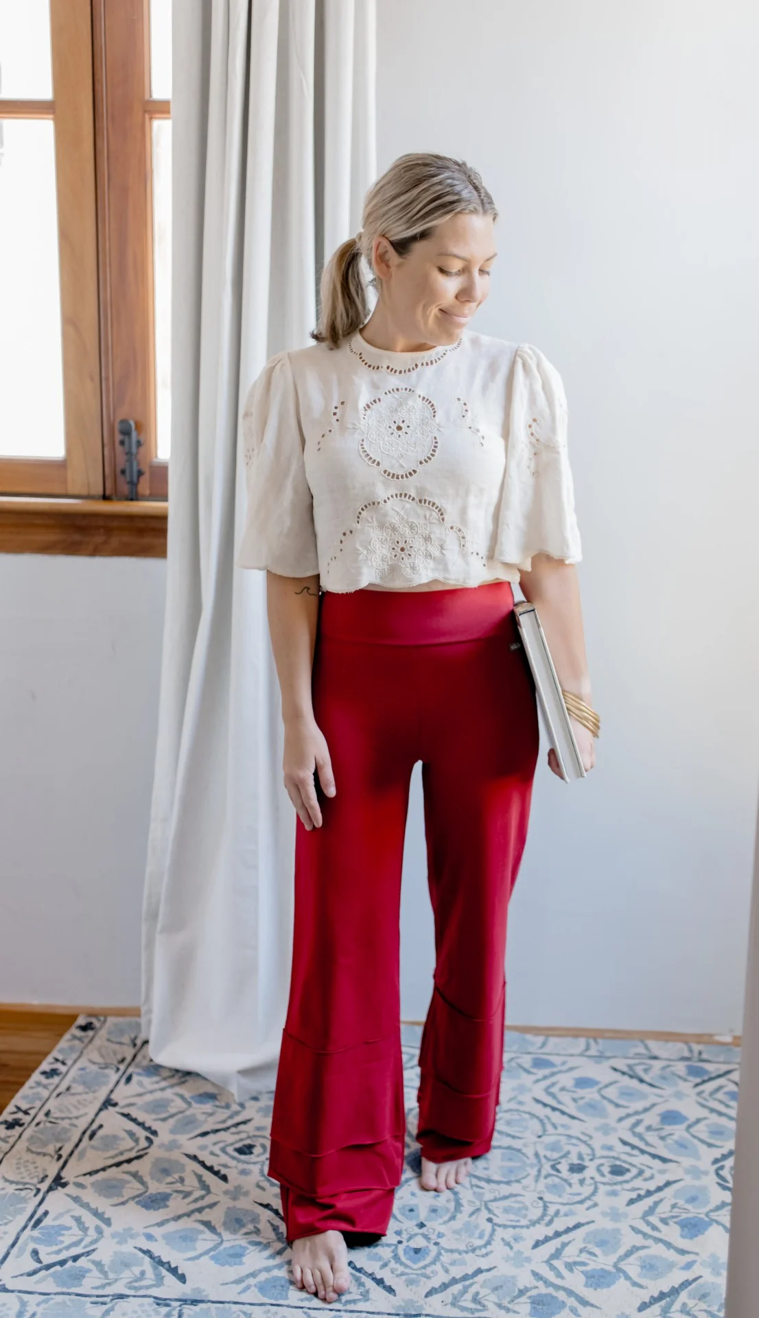 Women's Finn Pants | Merry In Cranberry - Image 13